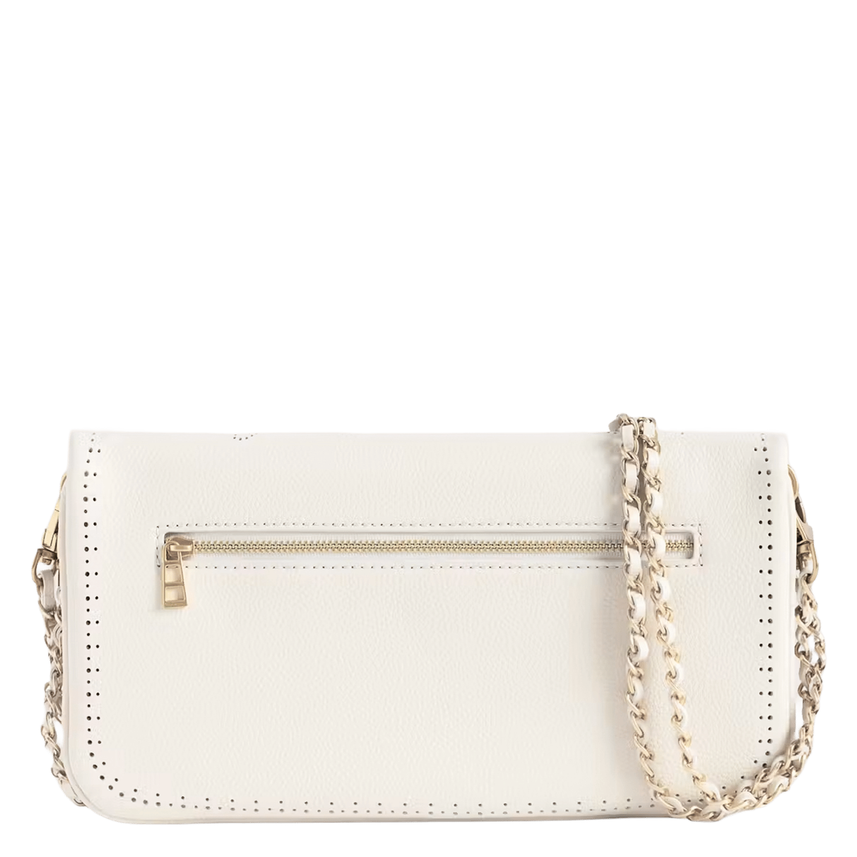 Sac bandoulière à strass en cuir rock ZADIG&VOLTAIRE Blanc