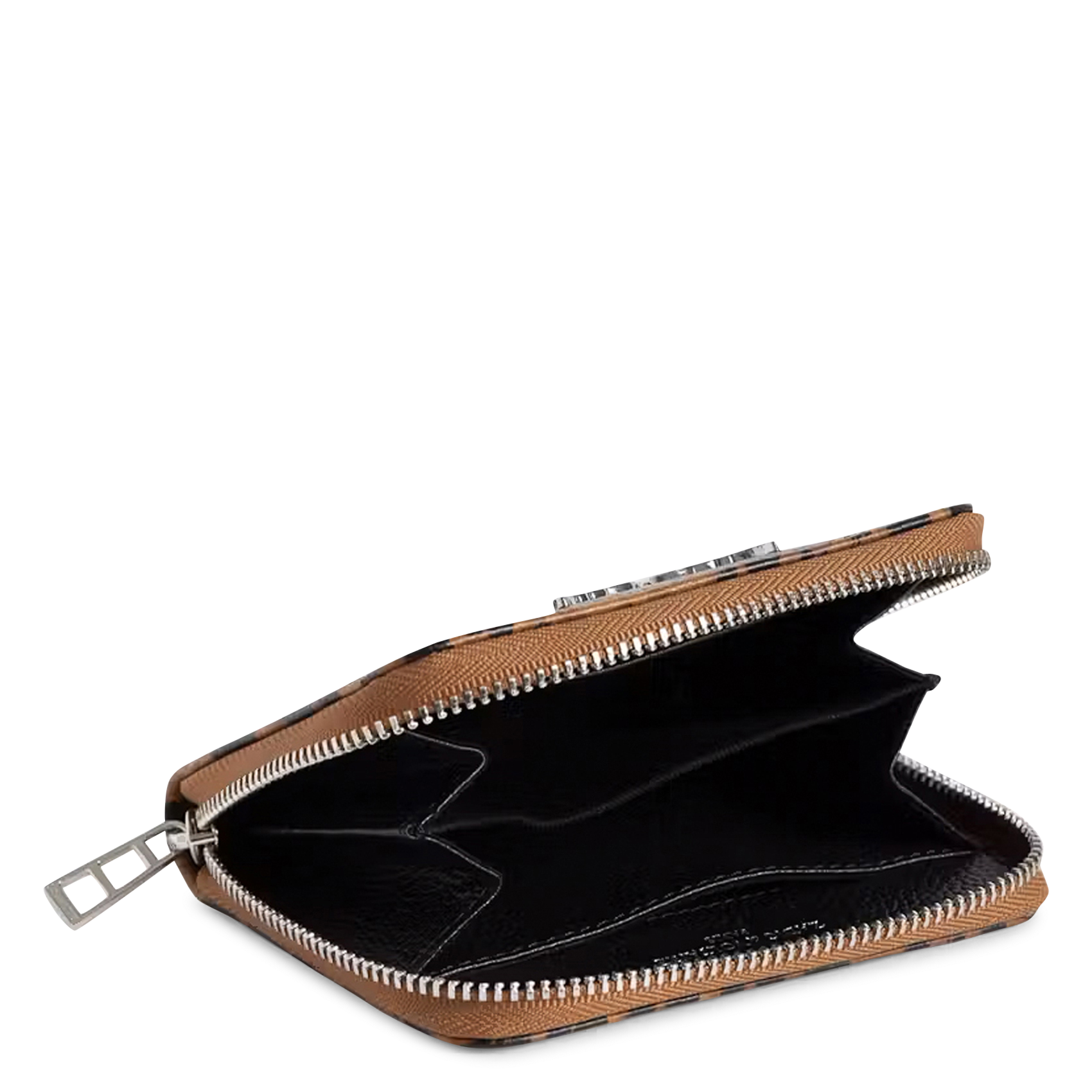 Portefeuille zippé léopard en cuir rock reversible ZADIG&VOLTAIRE Bruin