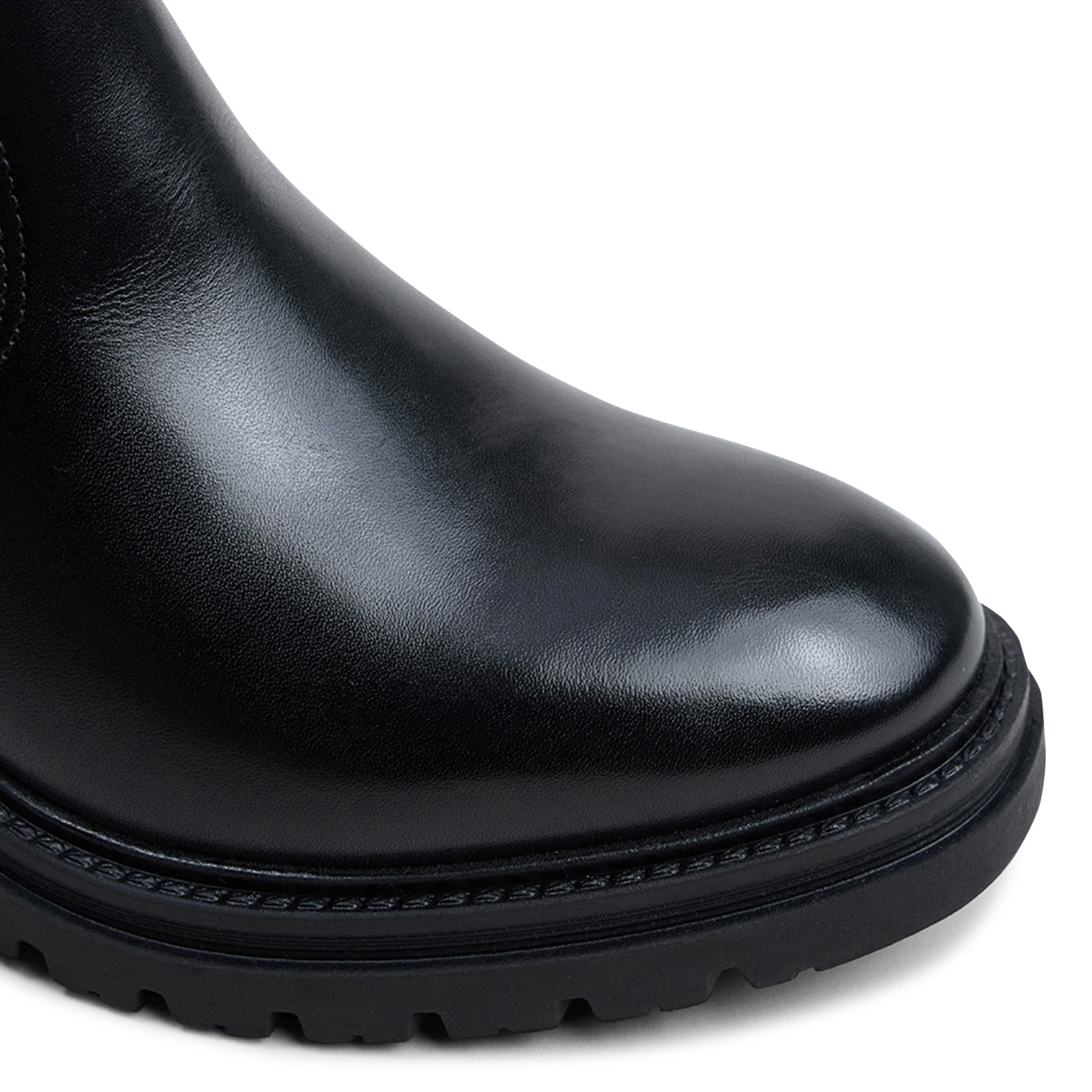 Bottes en cuir attitude JONAK Noir