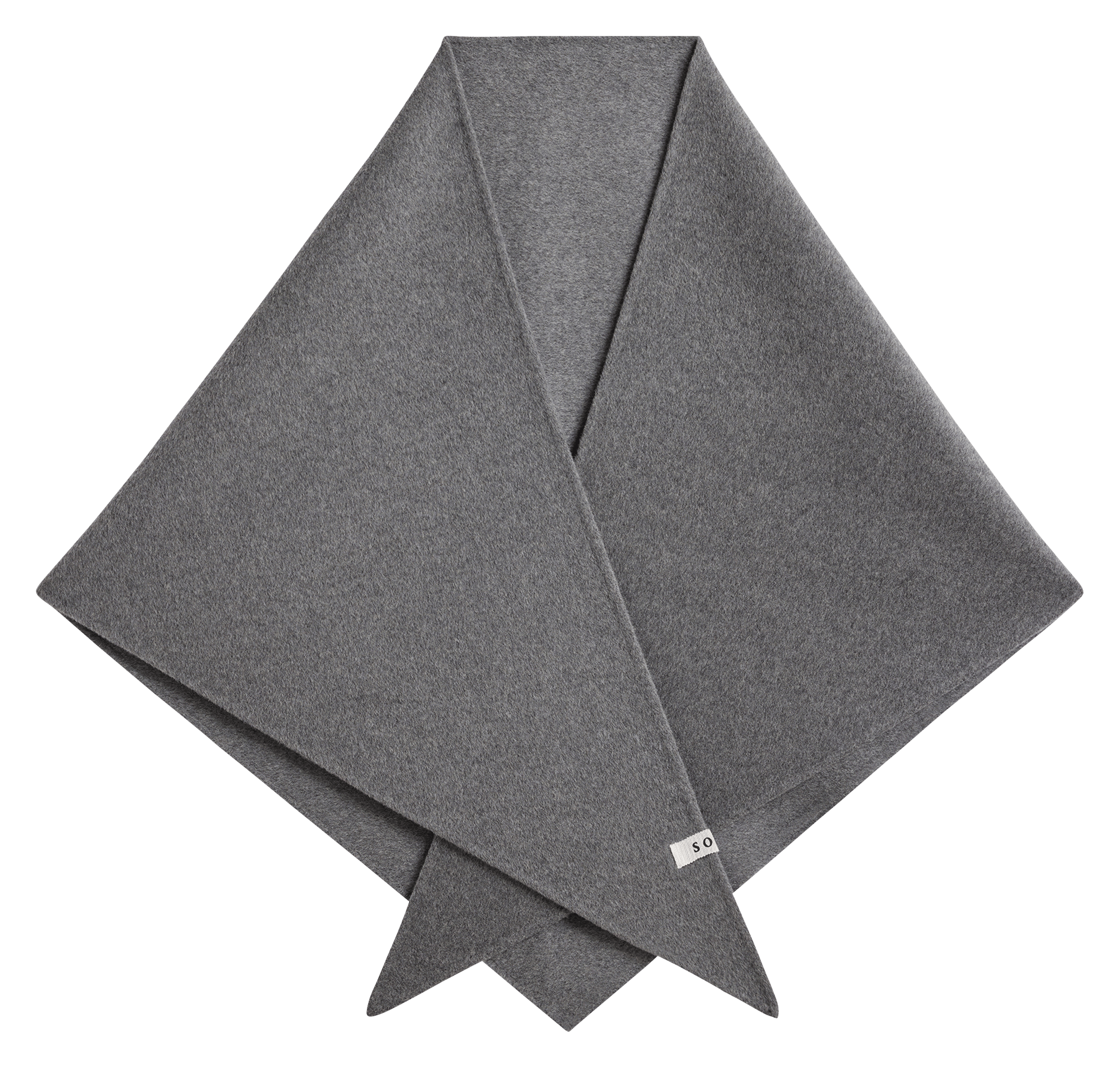 Echarpe triangle en laine mélangée jamelia SOEUR Gris