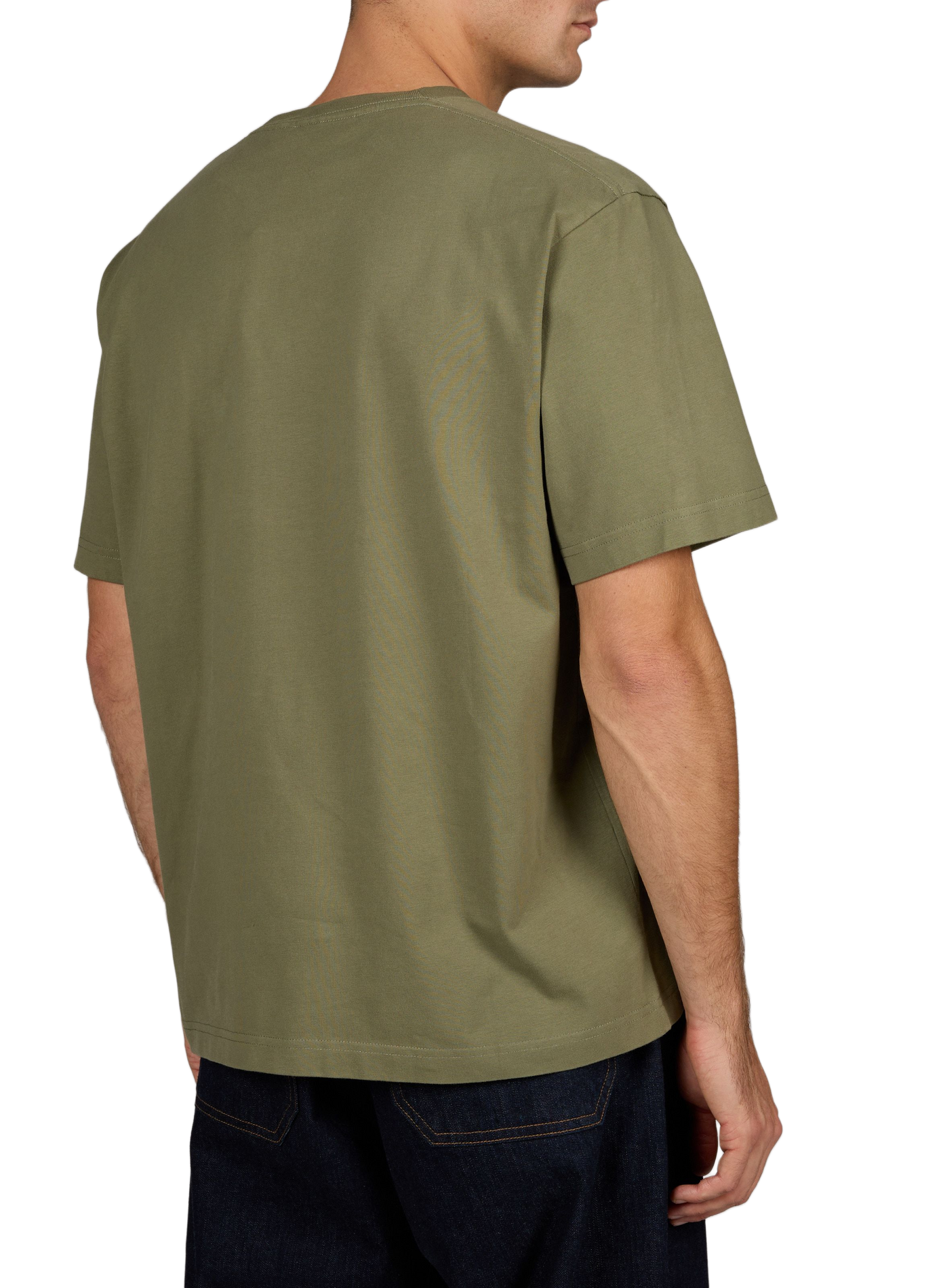 NOVO plain straight crew-neck T-shirt CANADA GOOSE Khaki