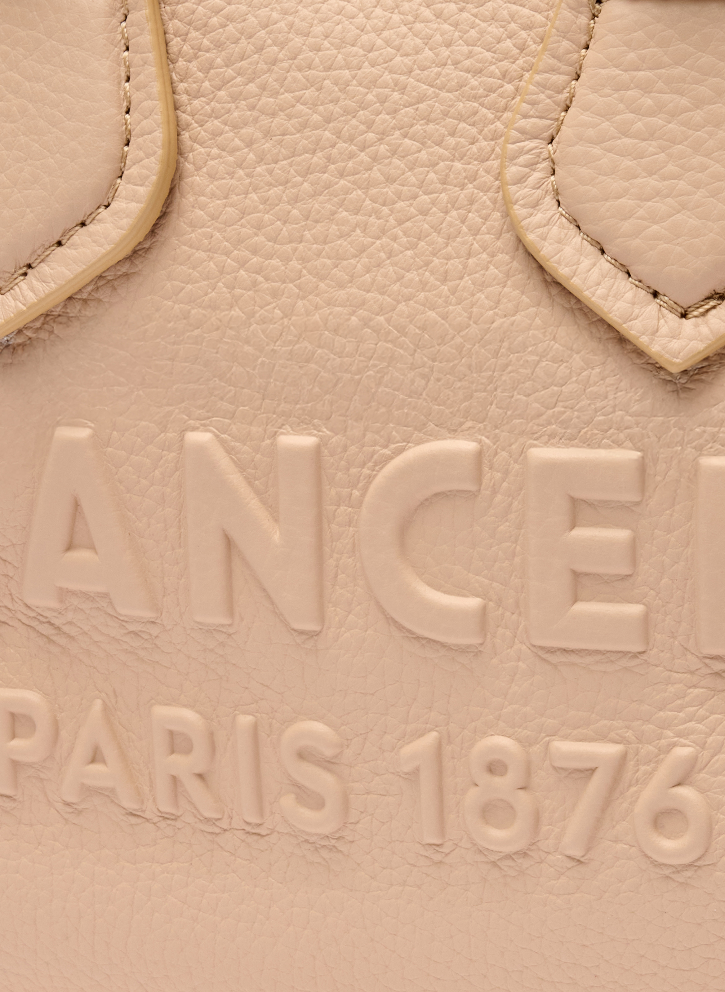 Mini sac cabas zippé double porté jour de lancel en cuir LANCEL Beige