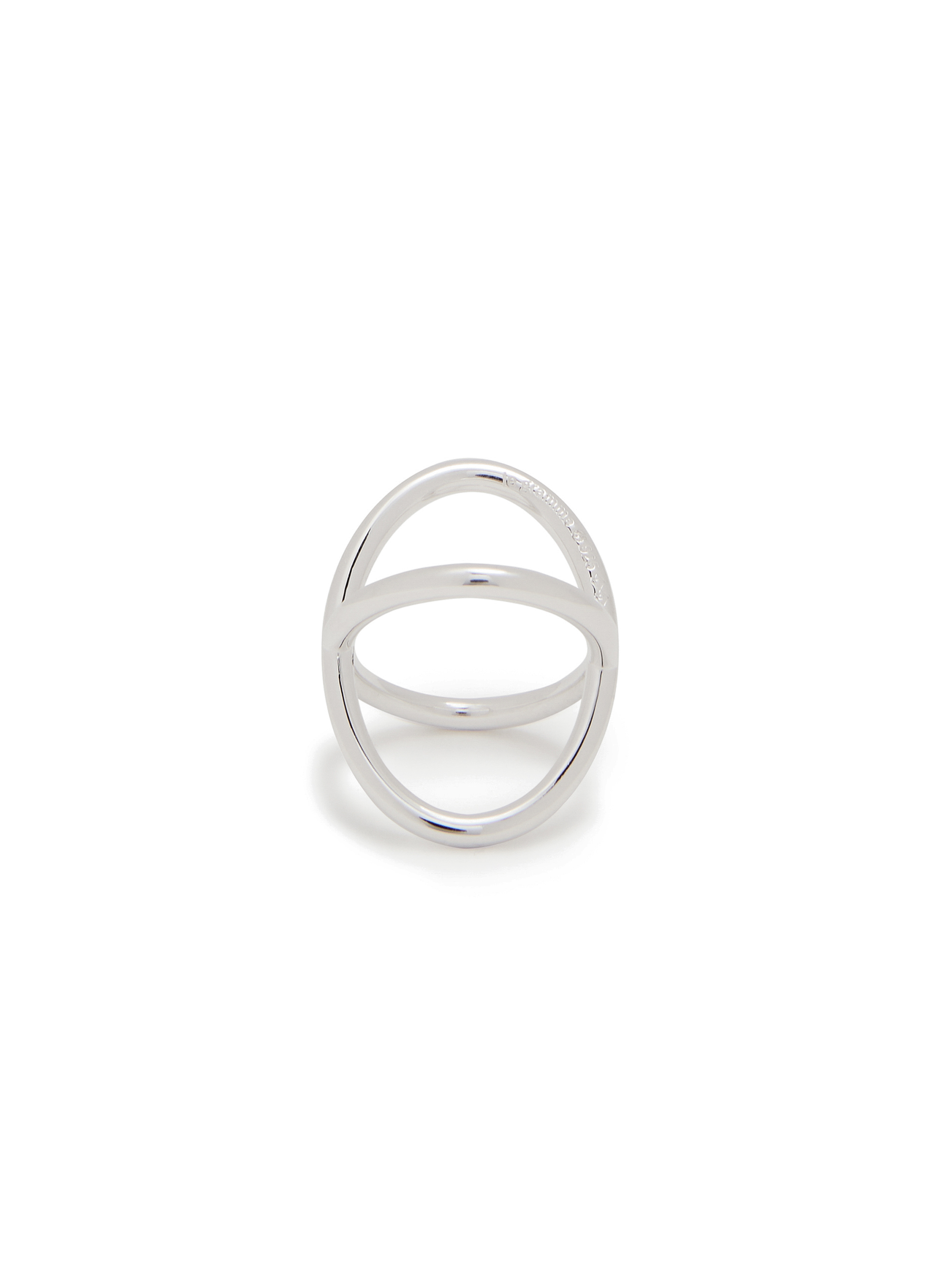 LE GRAMME Bague entrelacs le 9g en argent lisse poli Argent