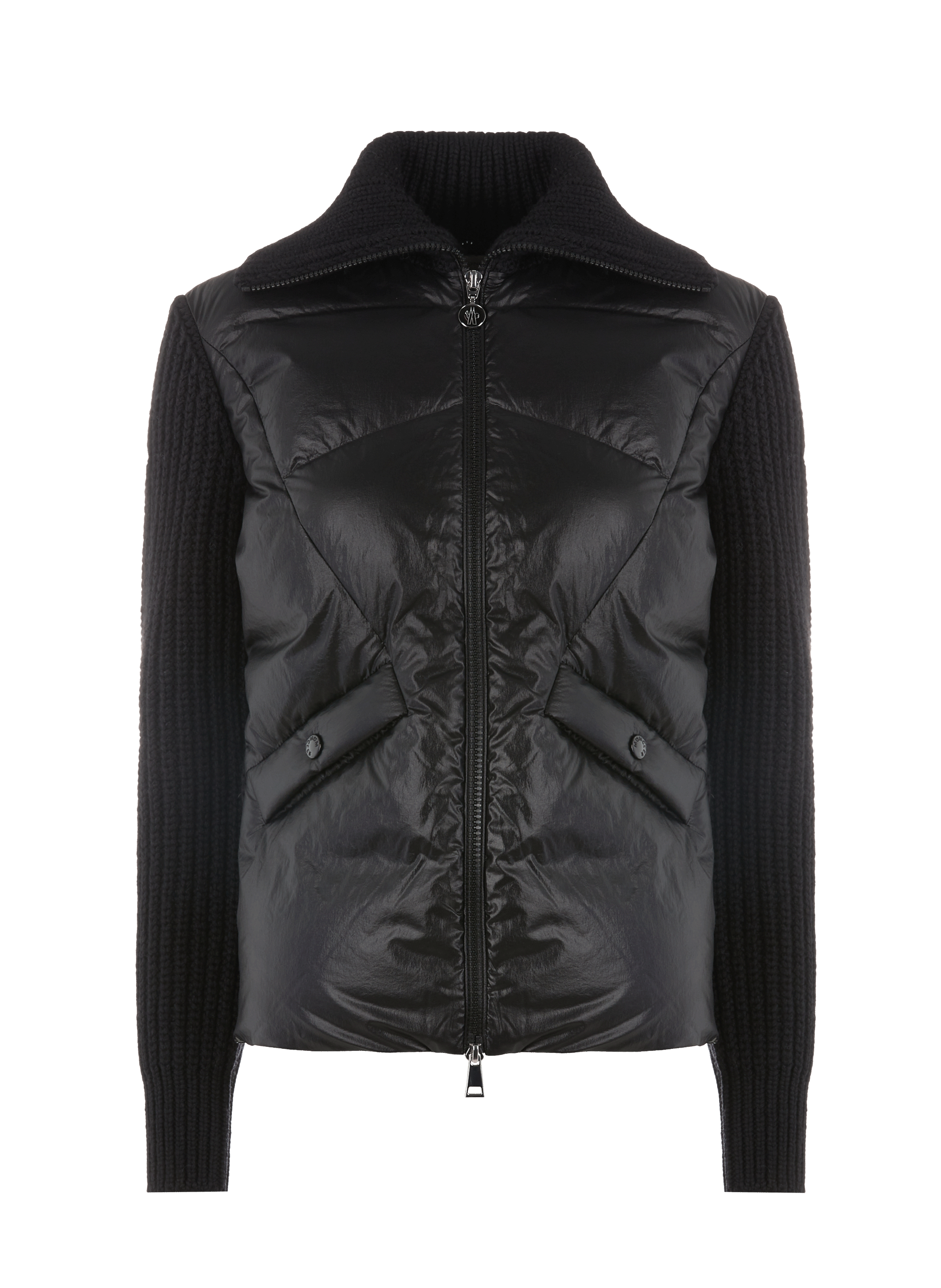 Cardigan bi-matière