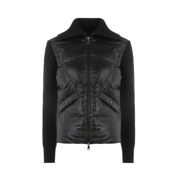 Cardigan bi-matière