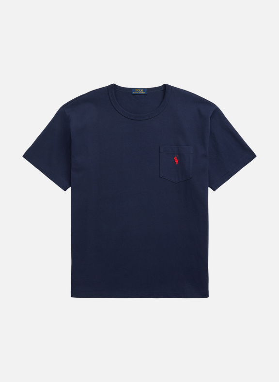 POLO RALPH LAUREN T-shirt uni en coton  Bleu