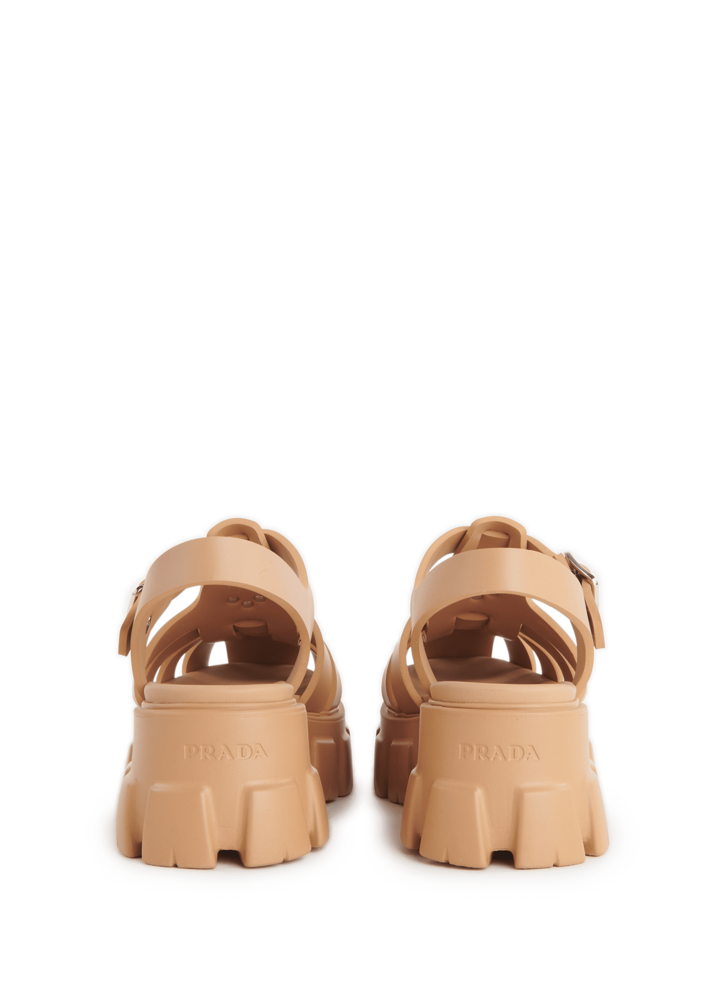 Strappy sandals PRADA Beige