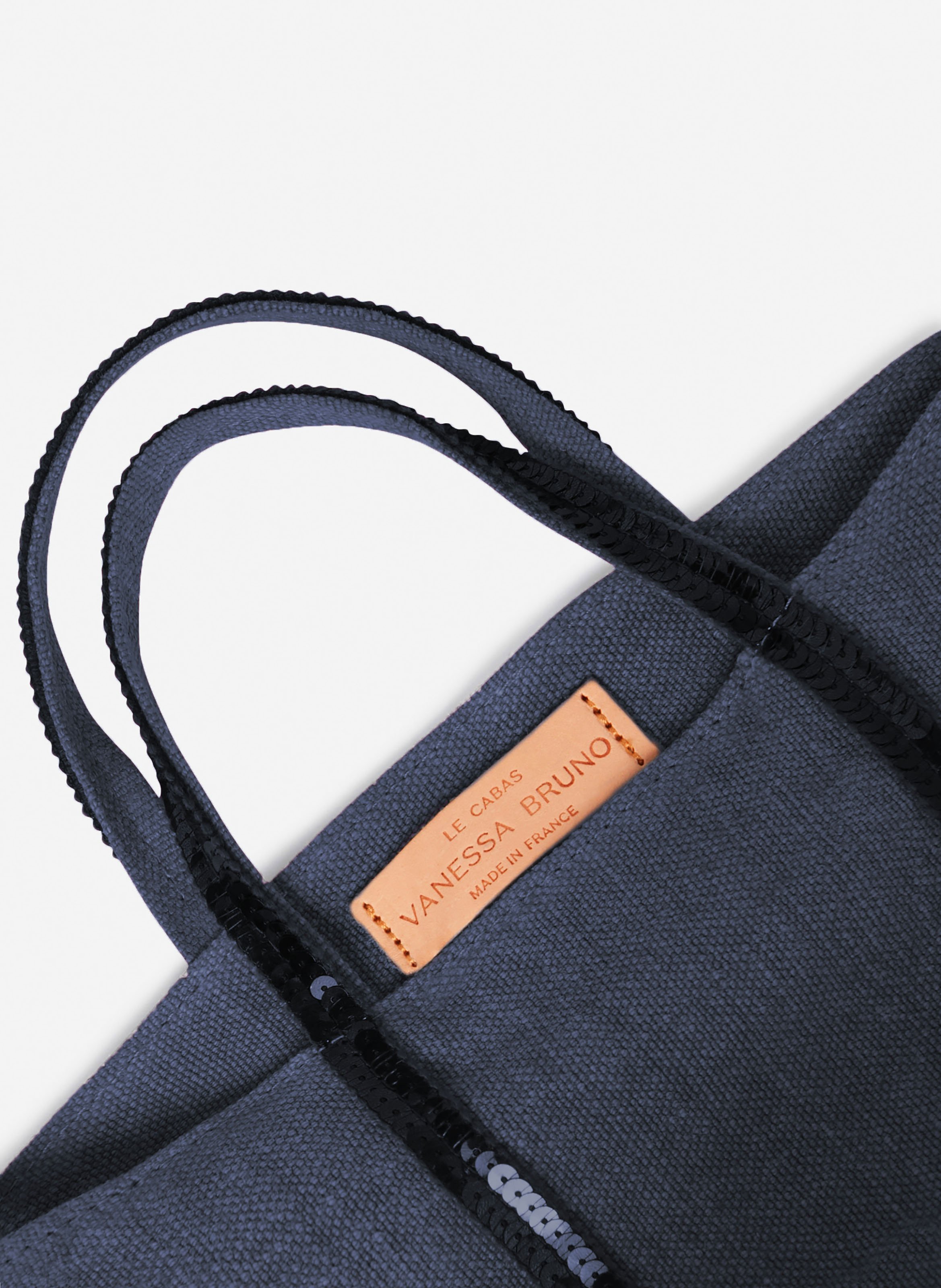 Cabas xs en lin VANESSA BRUNO Bleu