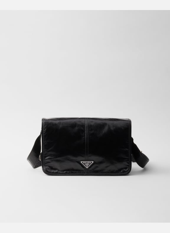 Sac à bandoulière en cuir Noir by PRADA PRADA Sac à bandoulière en cuir Noir