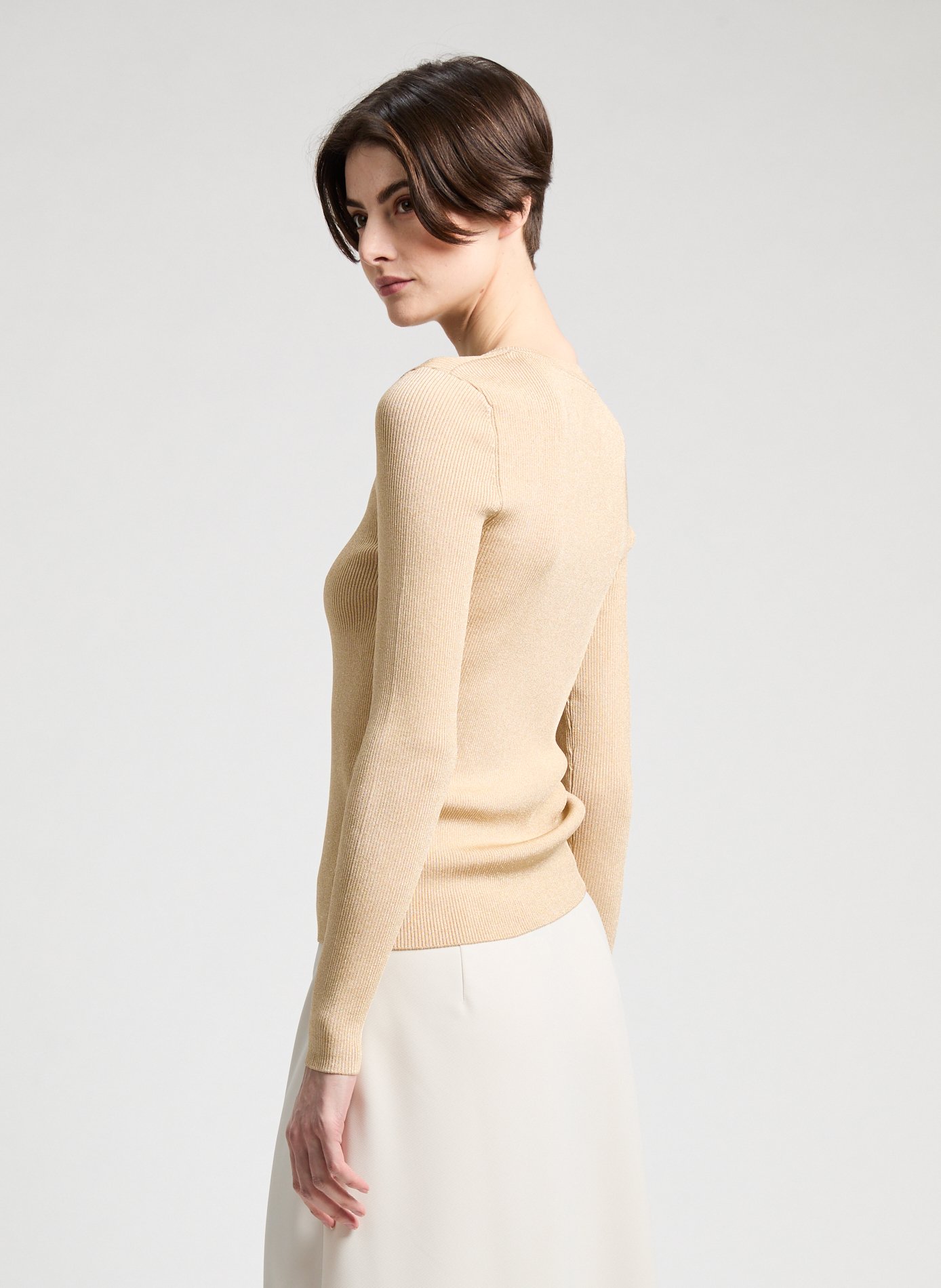 Pull maille chaussette VAEY SAISON 1865 Doré