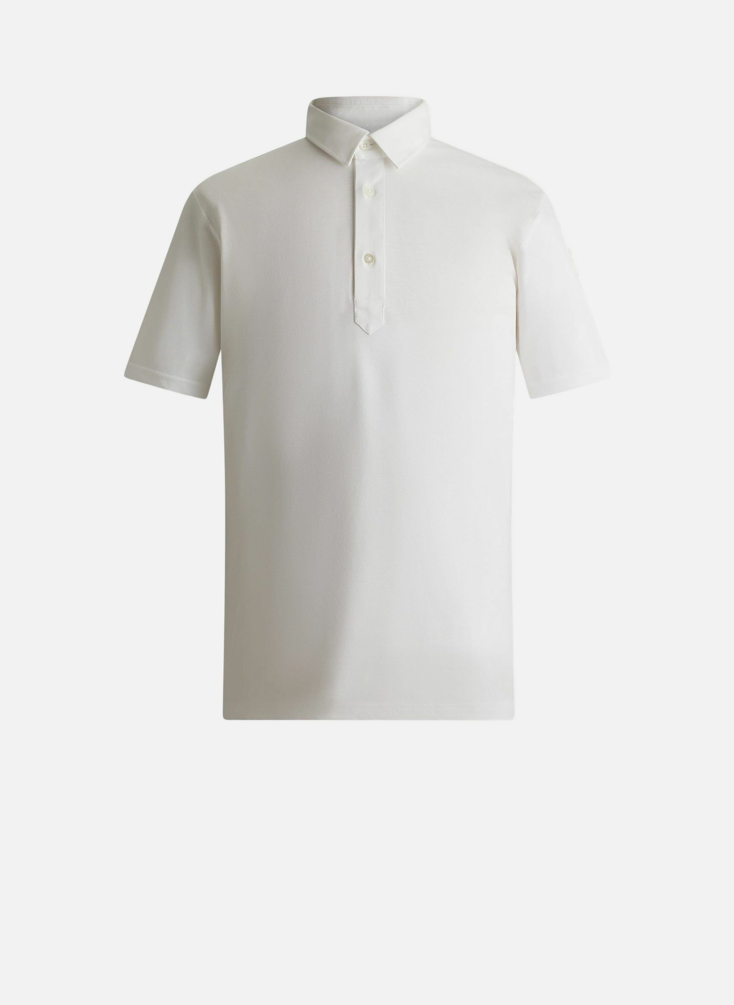 Polo manches courtes germain col chemise coupe regular FUSALP Blanc