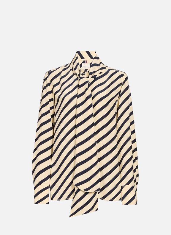 Tommy Hilfiger x Sofia Richie Grainge Breton Blouse Multicolour by TOMMY HILFIGER TOMMY HILFIGER Tommy Hilfiger x Sofia Richie Grainge Breton Blouse Multicolour