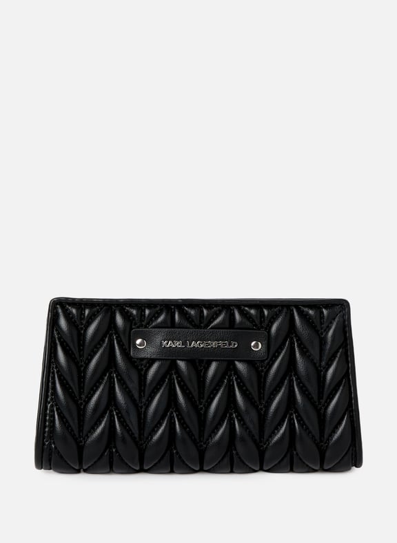 Quilted recycled polyester-blend wallet Multicolour by KARL LAGERFELD KARL LAGERFELD Quilted recycled polyester-blend wallet Multicolour