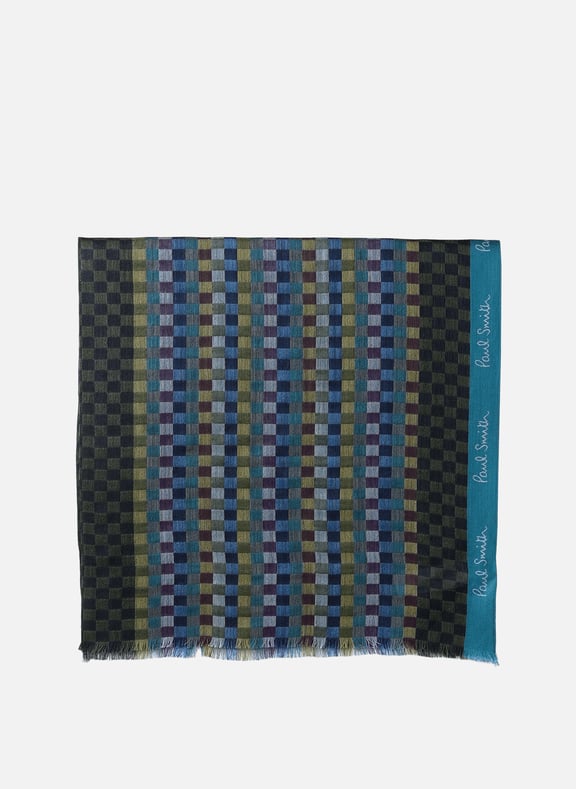 Foulard à motif à carreaux Multicolore by PAUL SMITH PAUL SMITH Foulard à motif à carreaux Multicolore