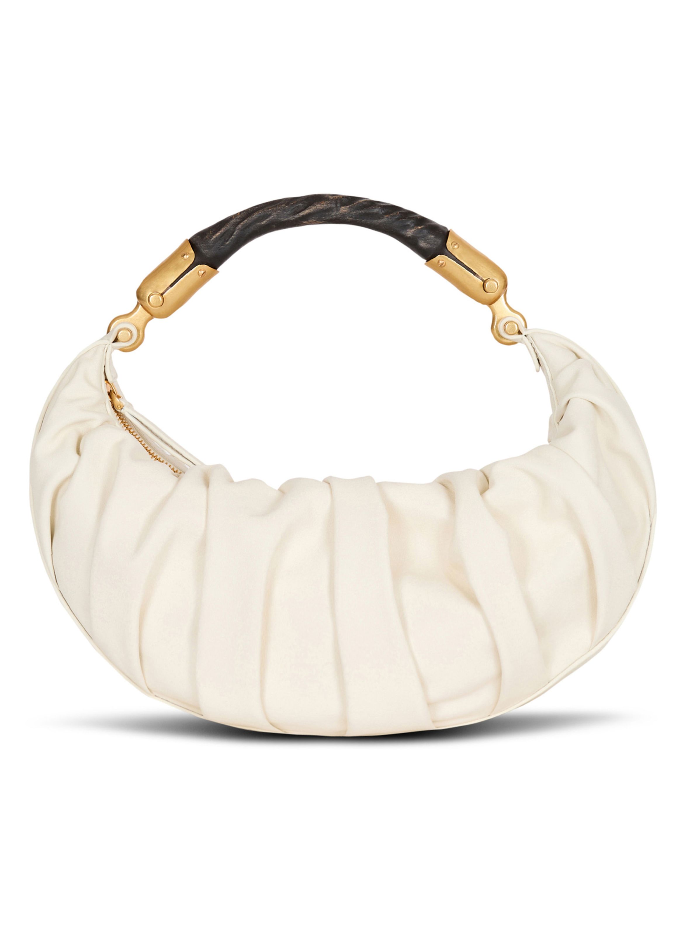 Sac ebene medium en cuir de veau BALMAIN Beige