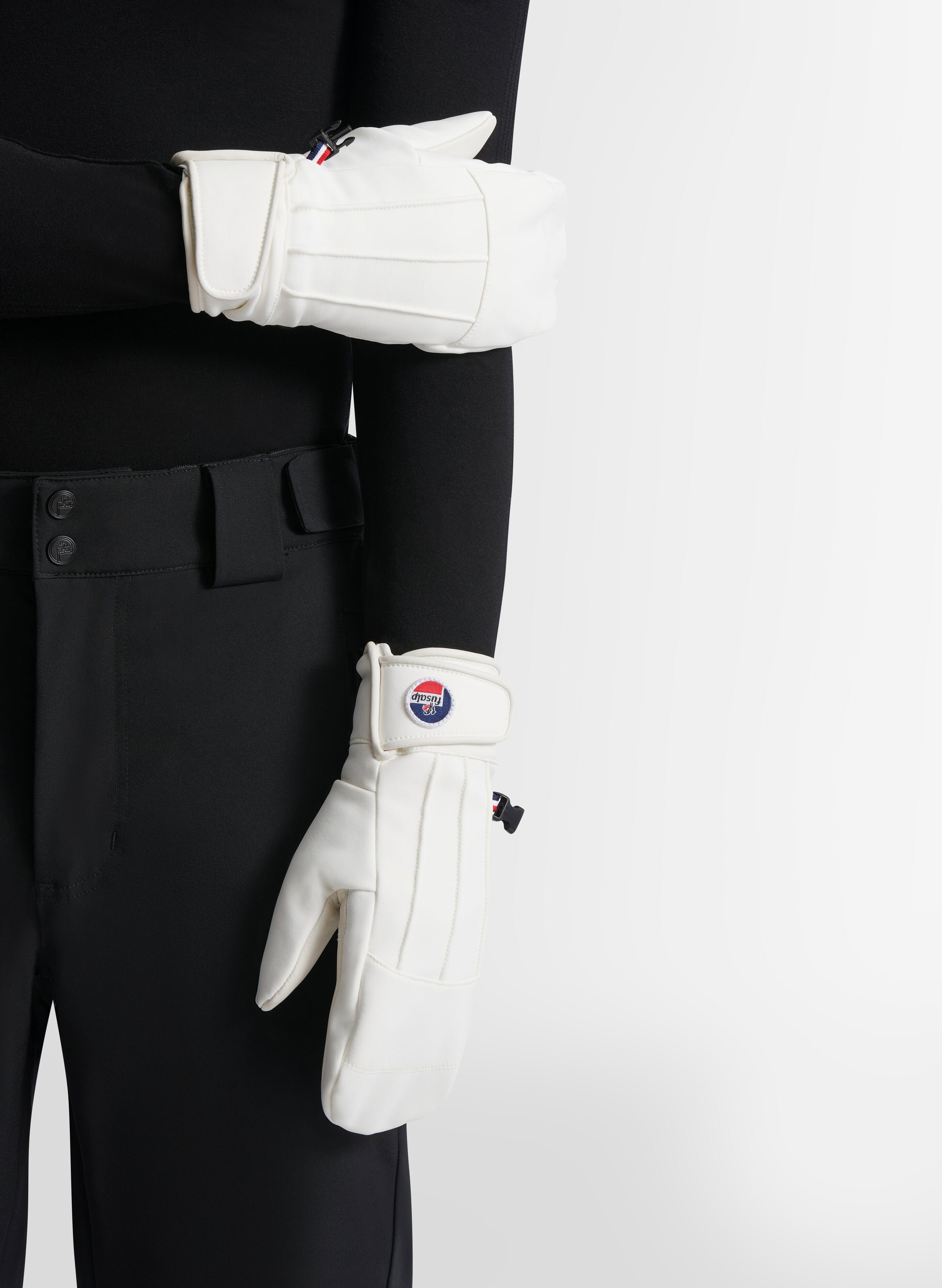 Moufles de ski glacier mitten polyester FUSALP Blanc