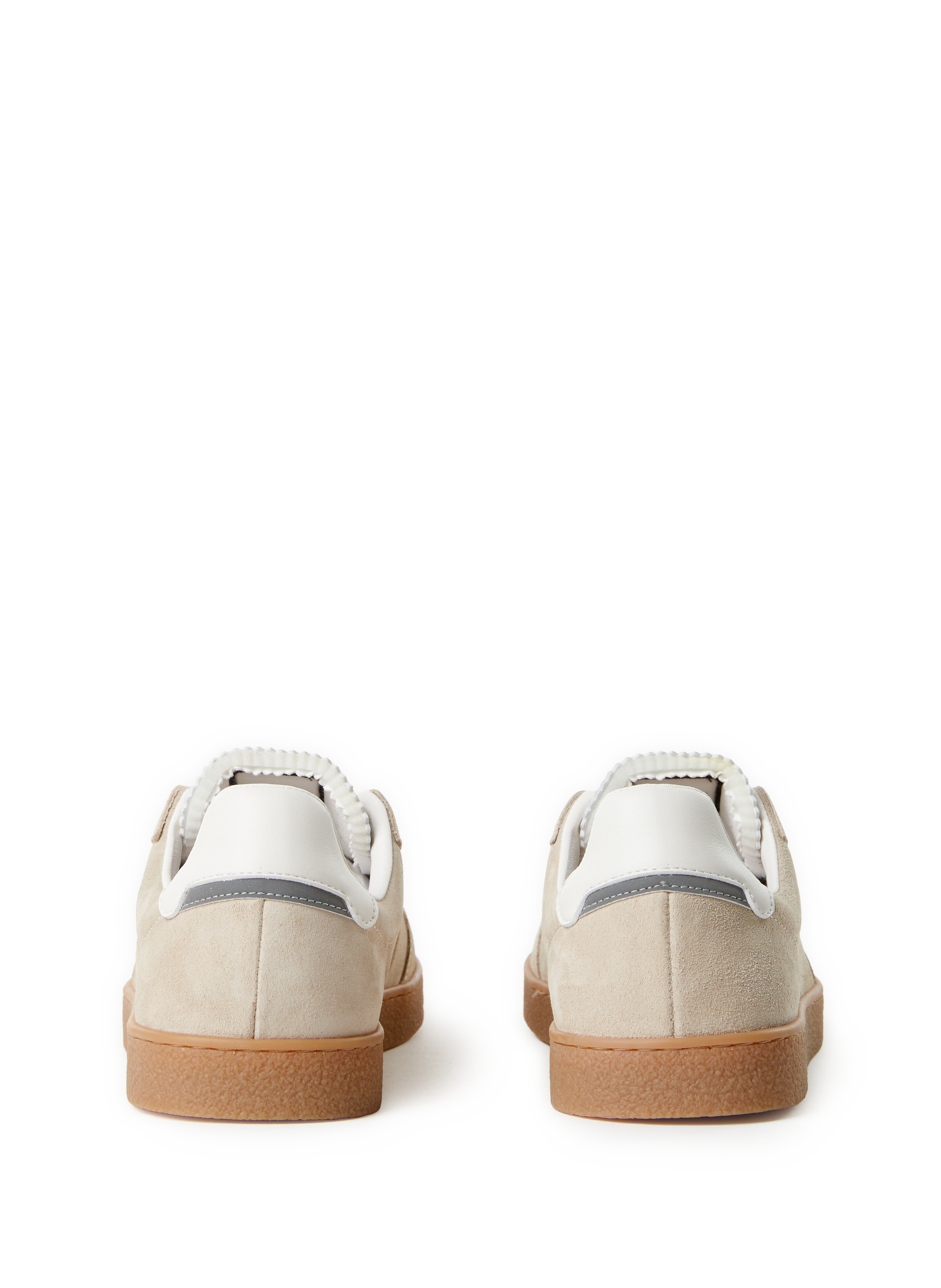 Baskets en cuir mélangé FAGUO Beige