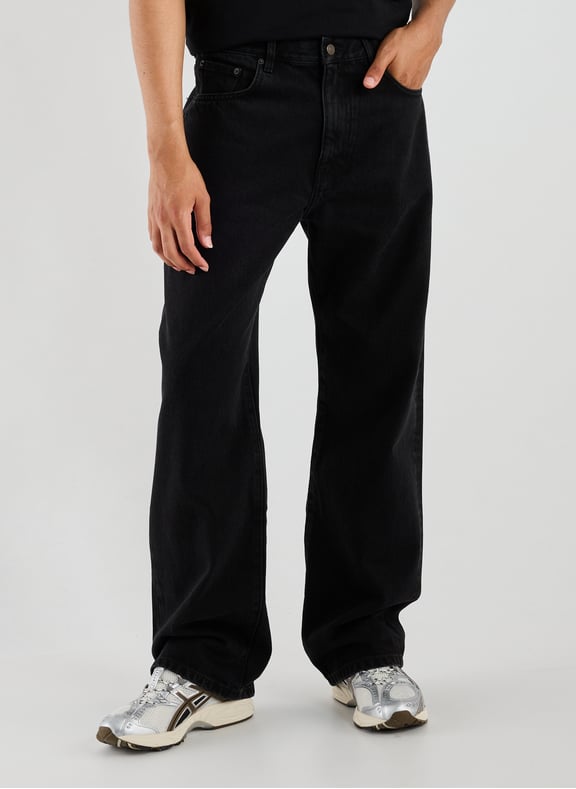 Relaxed straight-leg cotton jeans Black by JEANERICA DENIM JEANERICA DENIM Relaxed straight-leg cotton jeans Black
