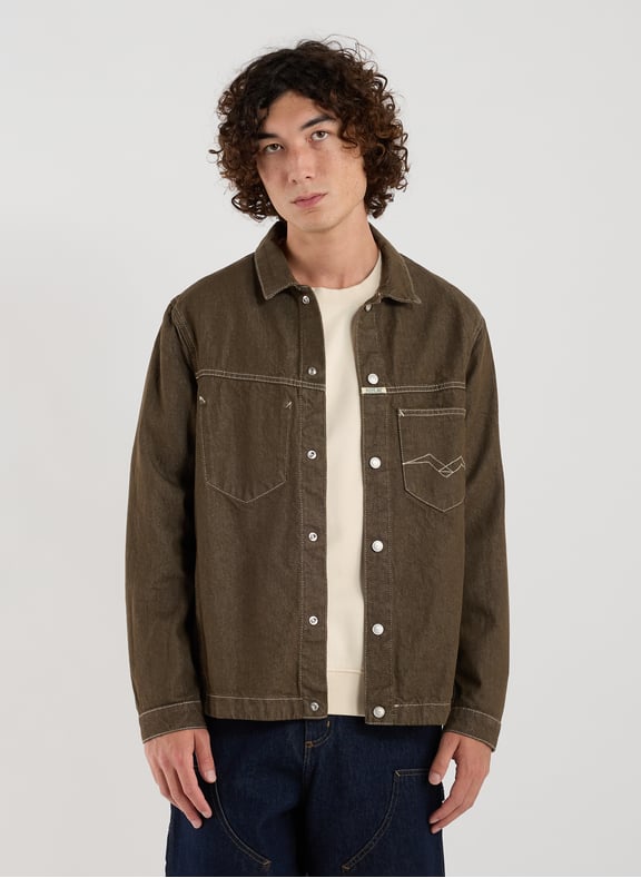 Chemise ample en jean en coton Marron by REPLAY REPLAY Chemise ample en jean en coton Marron