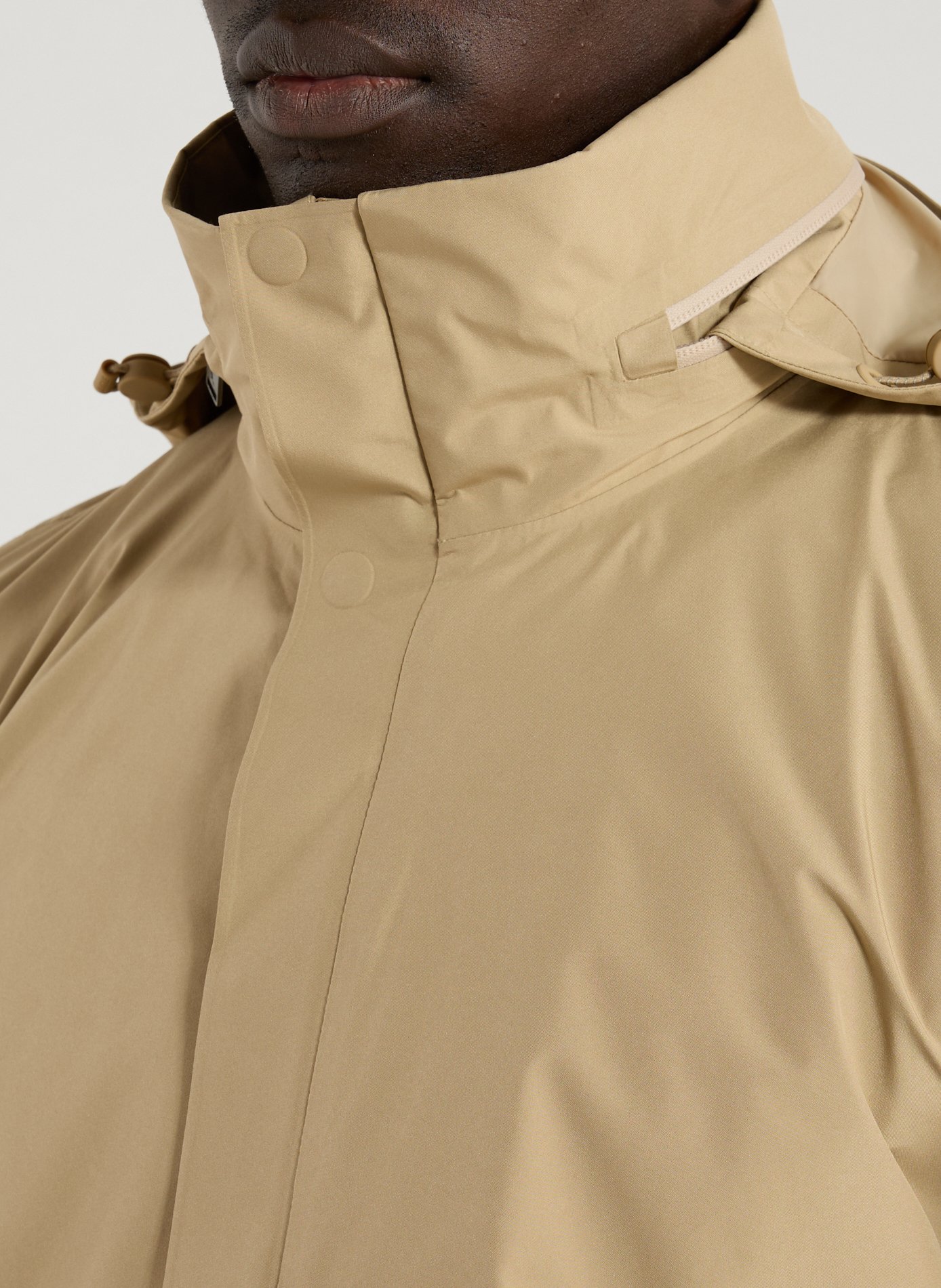 Waterproof parka with retractable hood AIGLE Brown