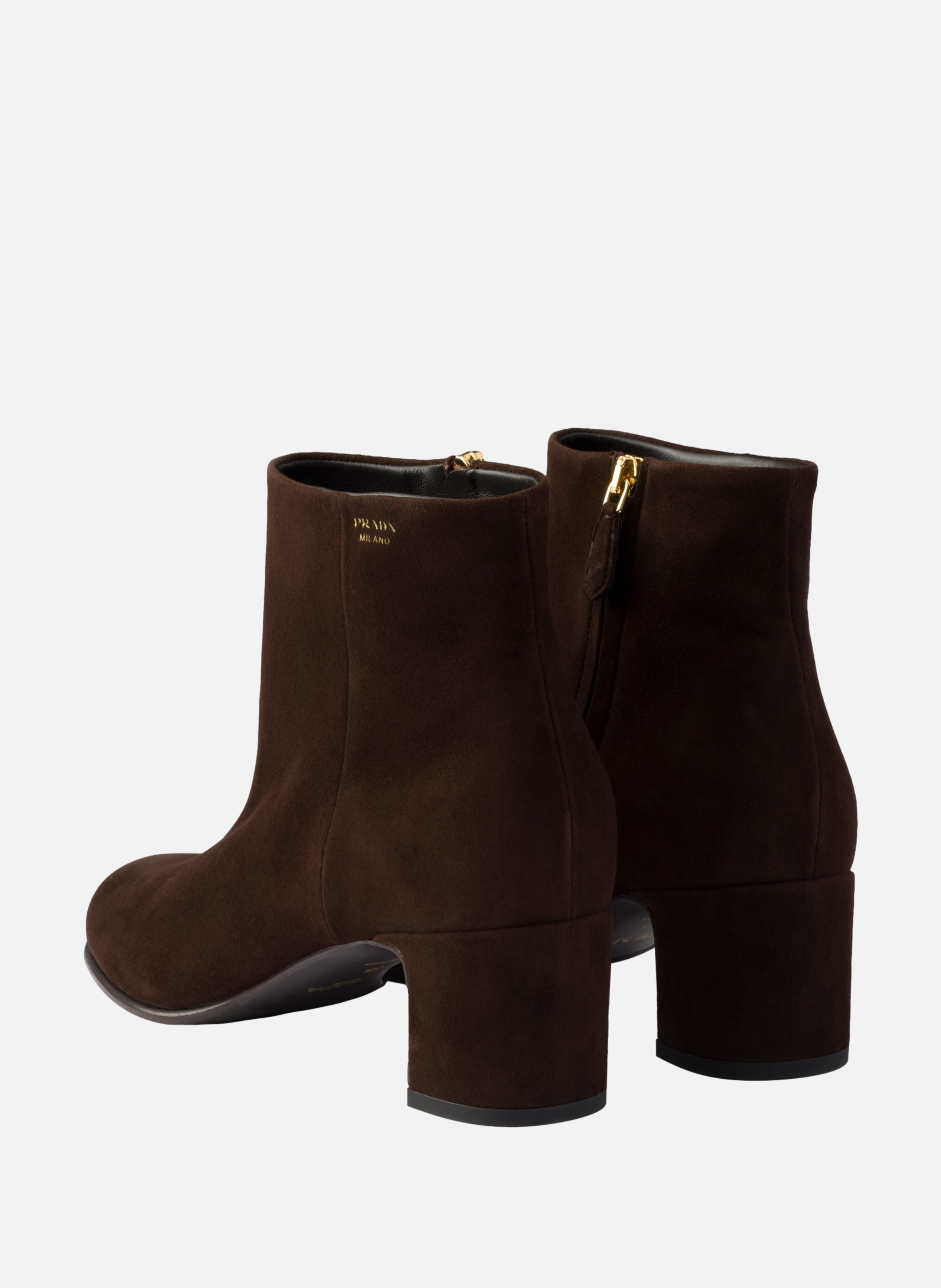 Bottines en cuir PRADA Noir