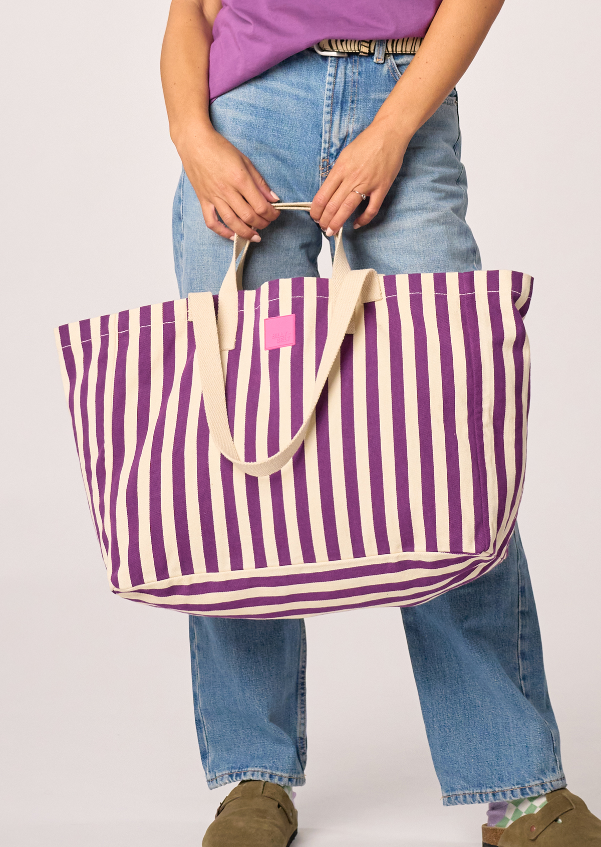 Sac cabas en coton biologique BILLYBELT Violet