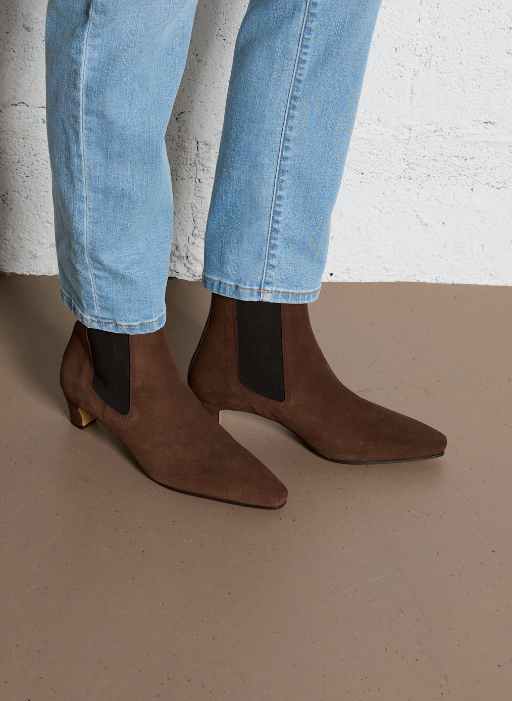 Bottines en cuir n°525 RIVECOUR Marron
