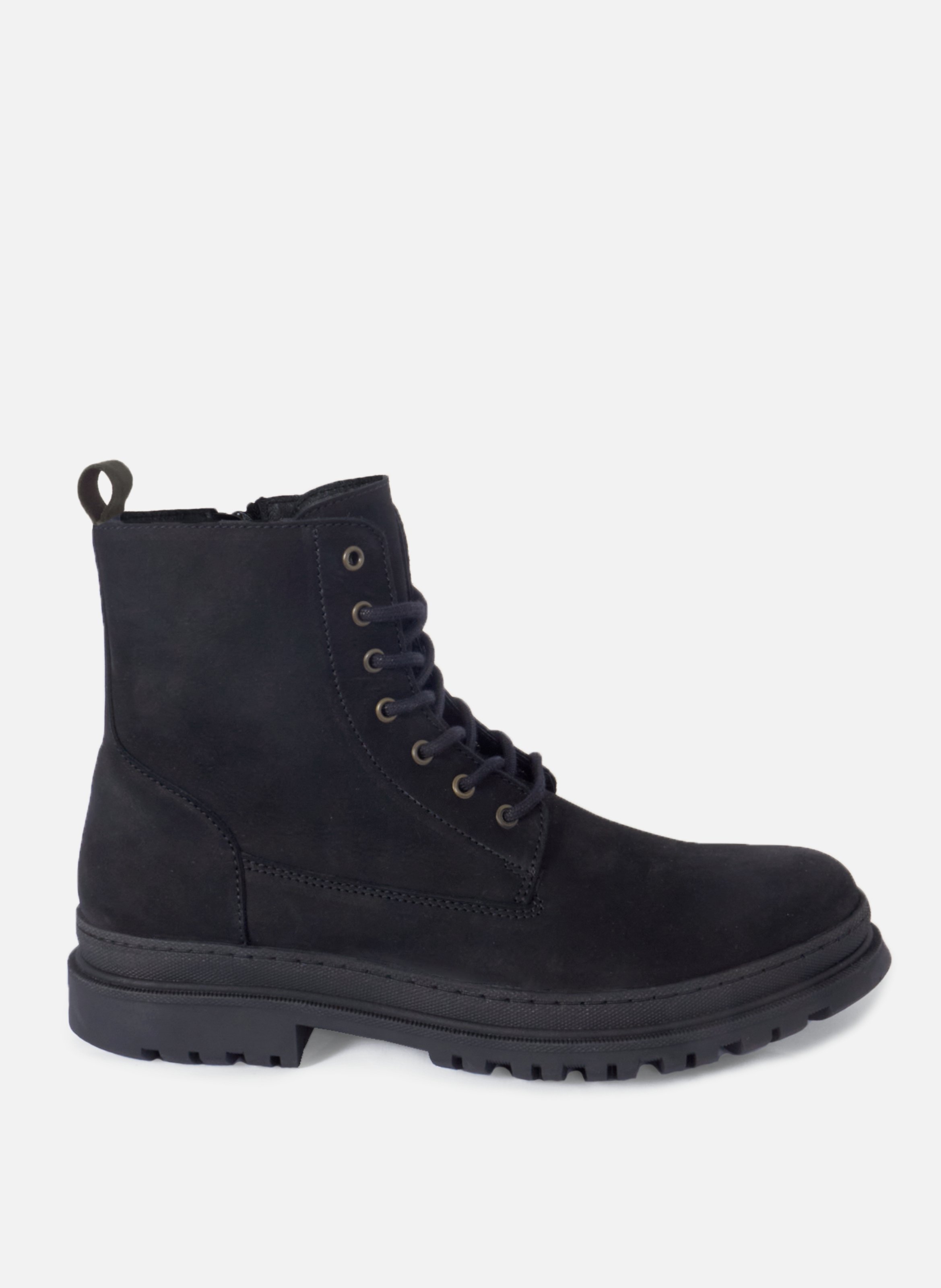 Boots lacet sacha cuir nubuck noir JULES & JENN Noir