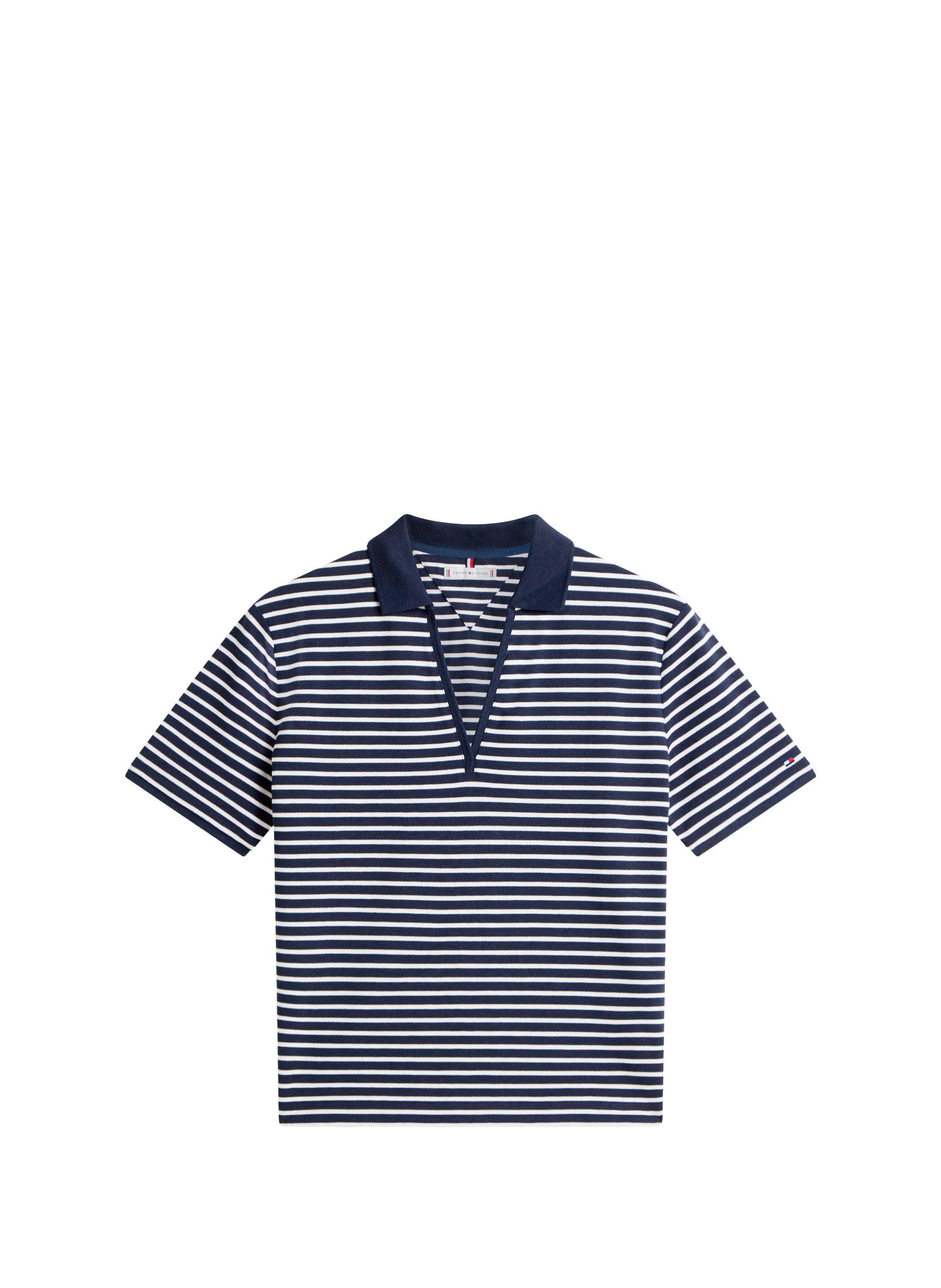 Polo rayé à manches courtes rayé TOMMY HILFIGER Multicolore