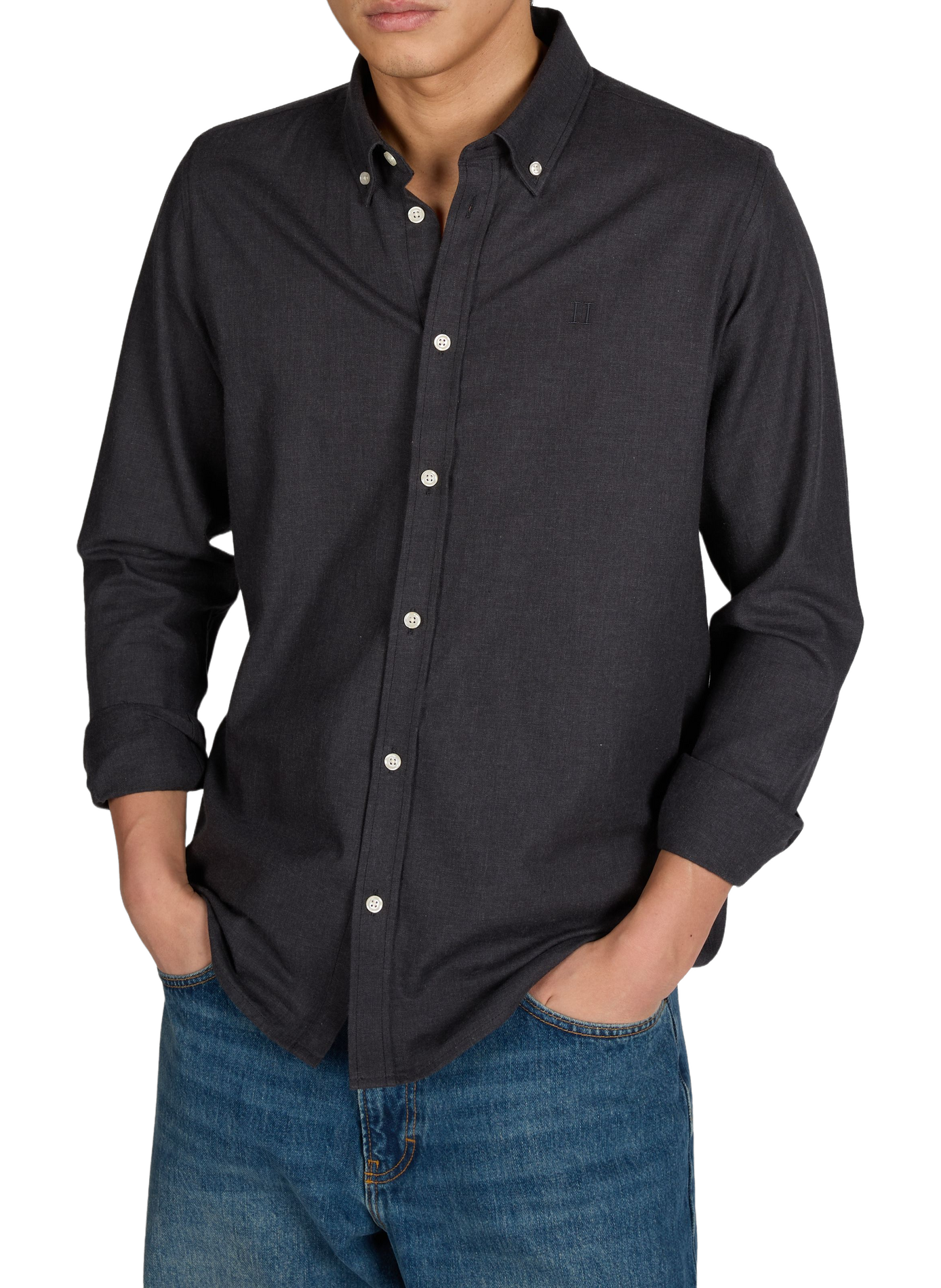 Chemise Desert Reg en coton  LES DEUX Gris