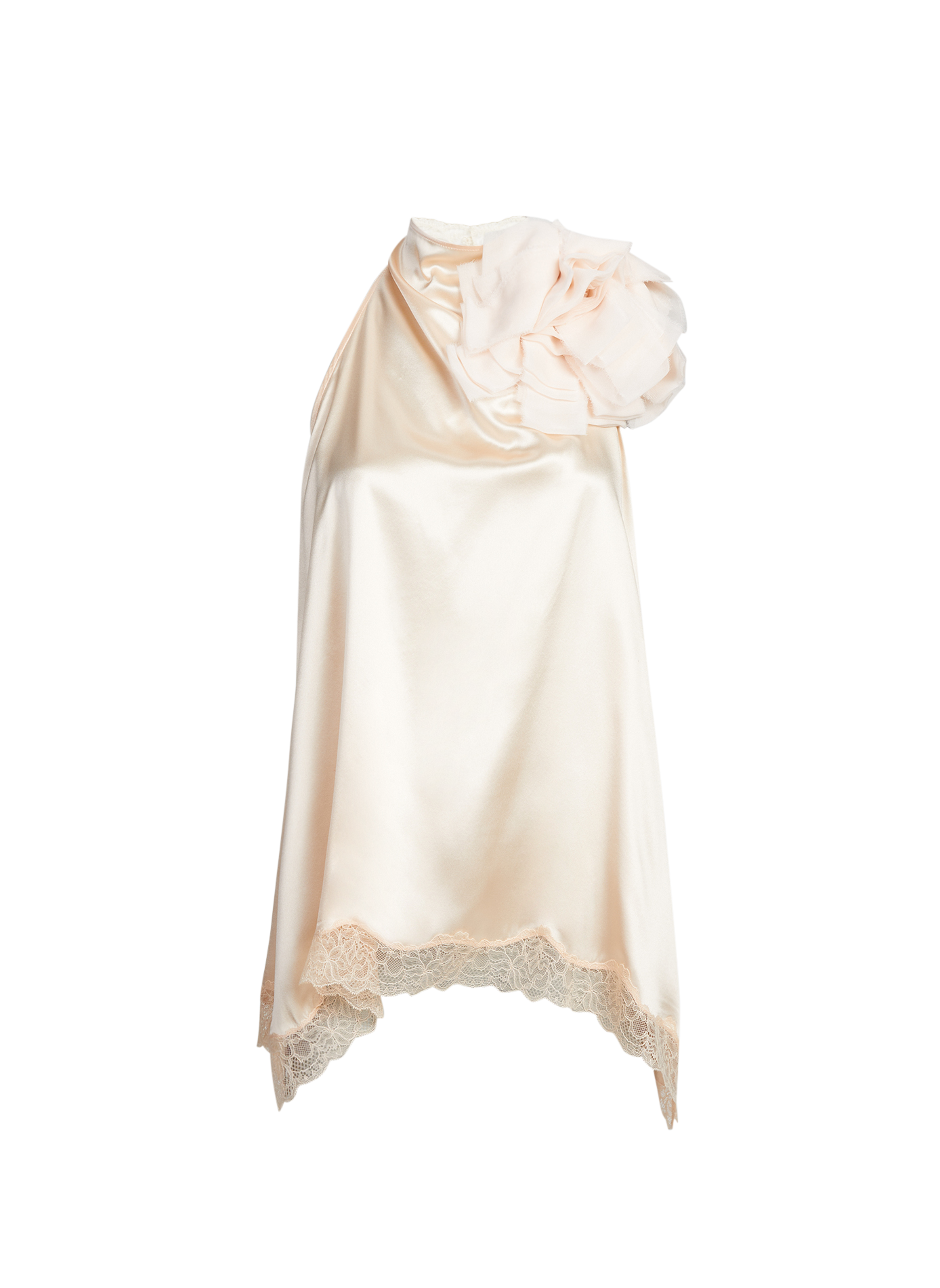 Silk satin tie blouse MAGDA BUTRYM Orange