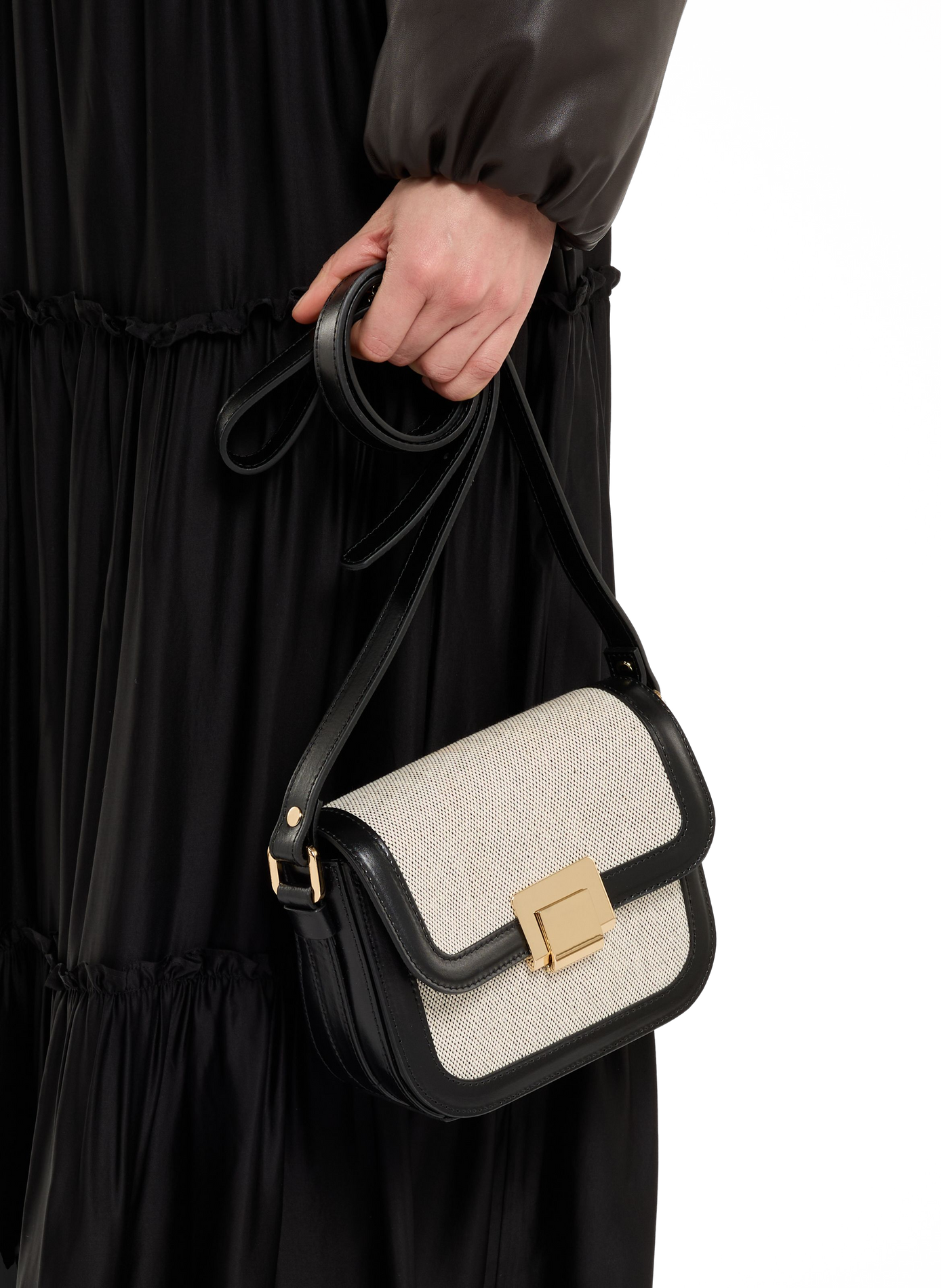Sac à bandoulière bi-matière SAISON 1865 Noir