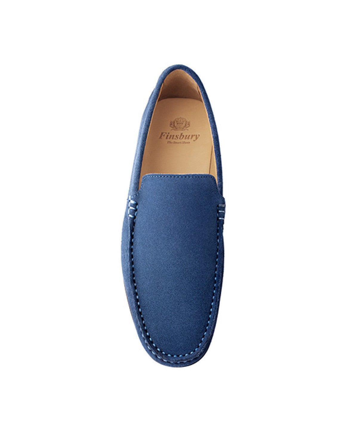 Mocassins daim dandy FINSBURY Bleu