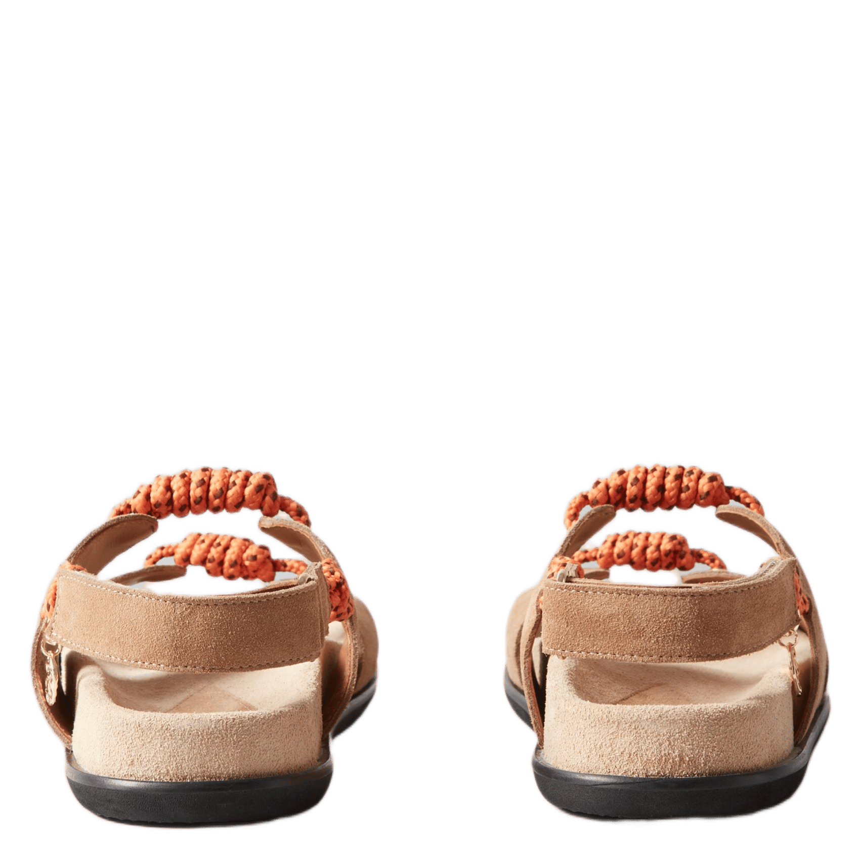 Sandales plates en cuir CLAUDIE PIERLOT Beige