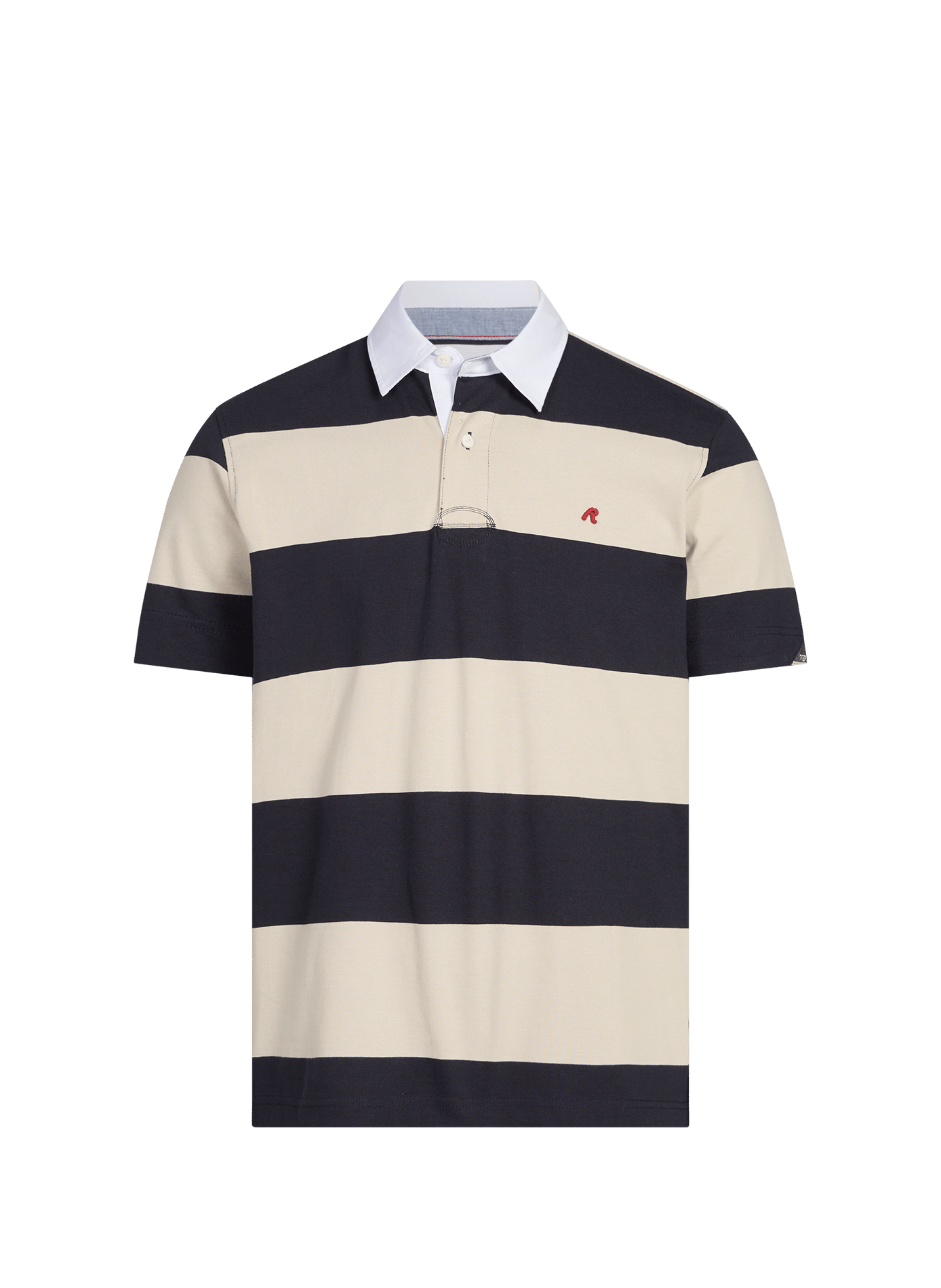 Polo manches courtes à rayures en coton REPLAY Bleu