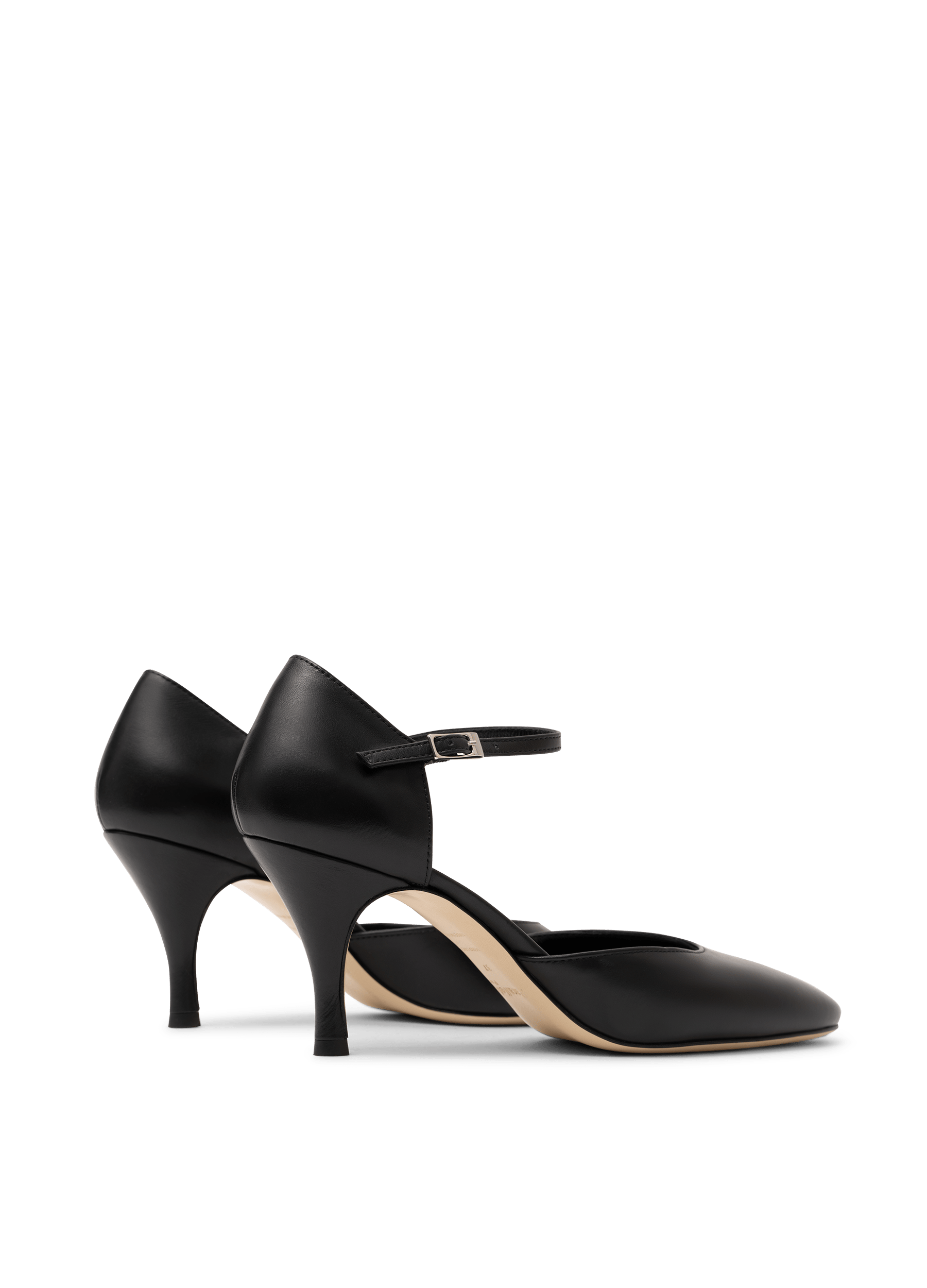 Escarpins deva en veau lisse PARALLELE Noir