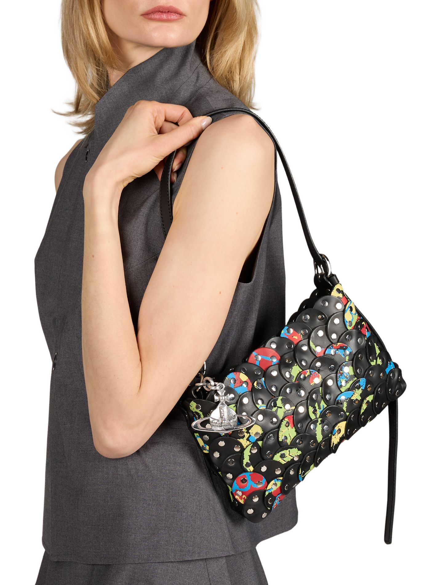 Lola printed leather shoulder bag VIVIENNE WESTWOOD Multicolour