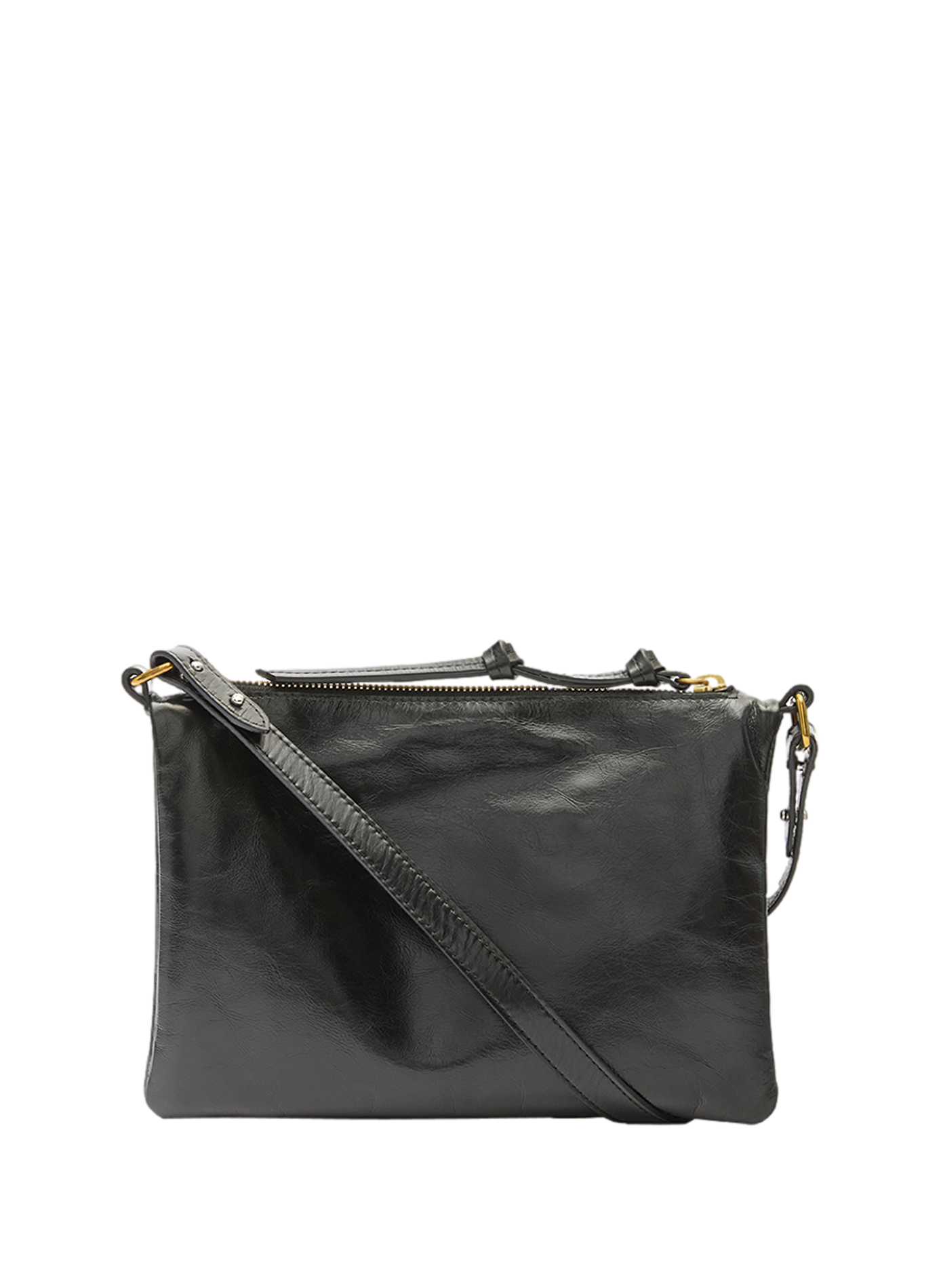 Sac bandoulière Winna Duo en cuir ISABEL MARANT Noir