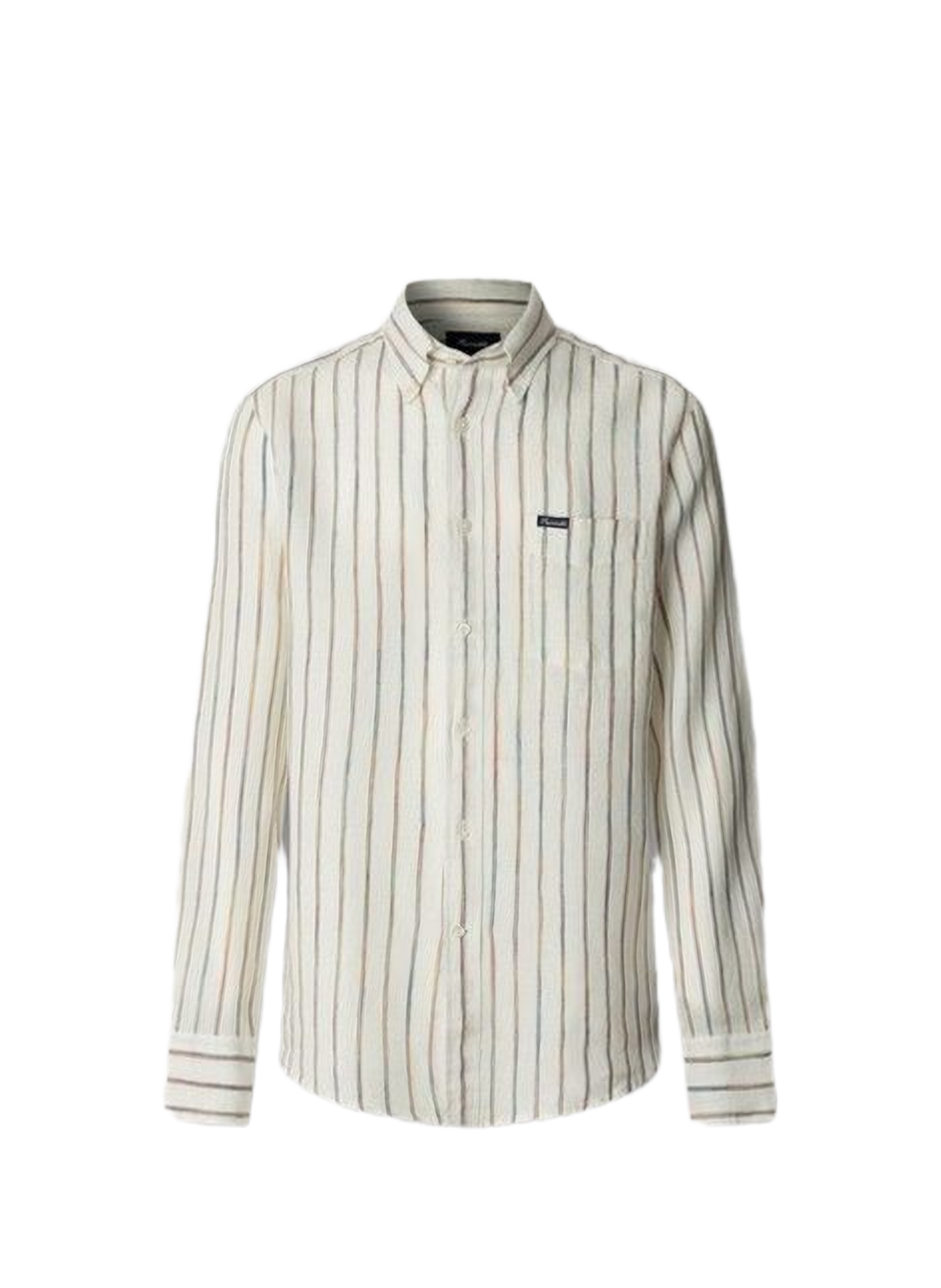 Striped linen shirt FACONNABLE White