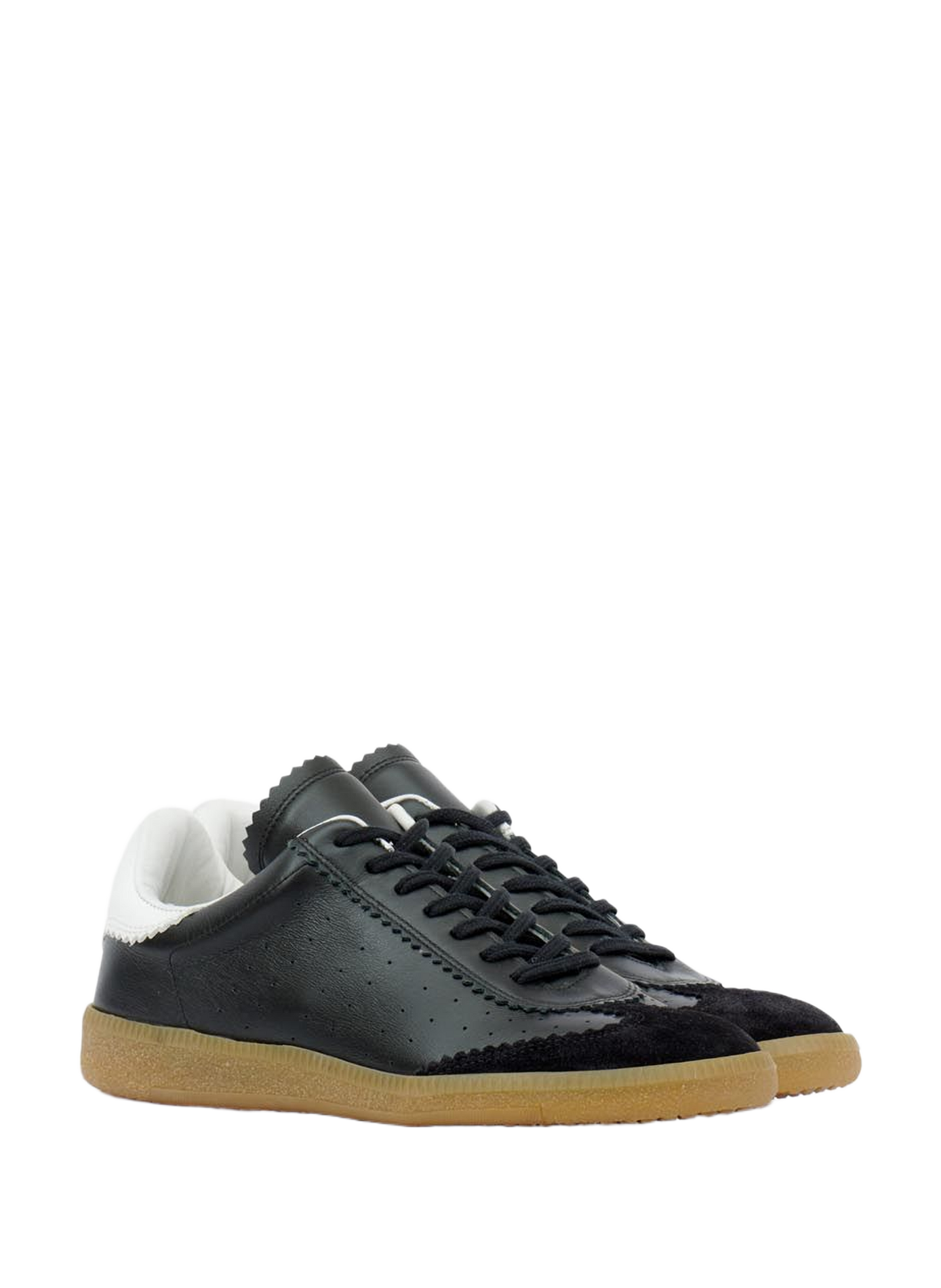 Niedrige Sneakers aus Leder ISABEL MARANT Schwarz