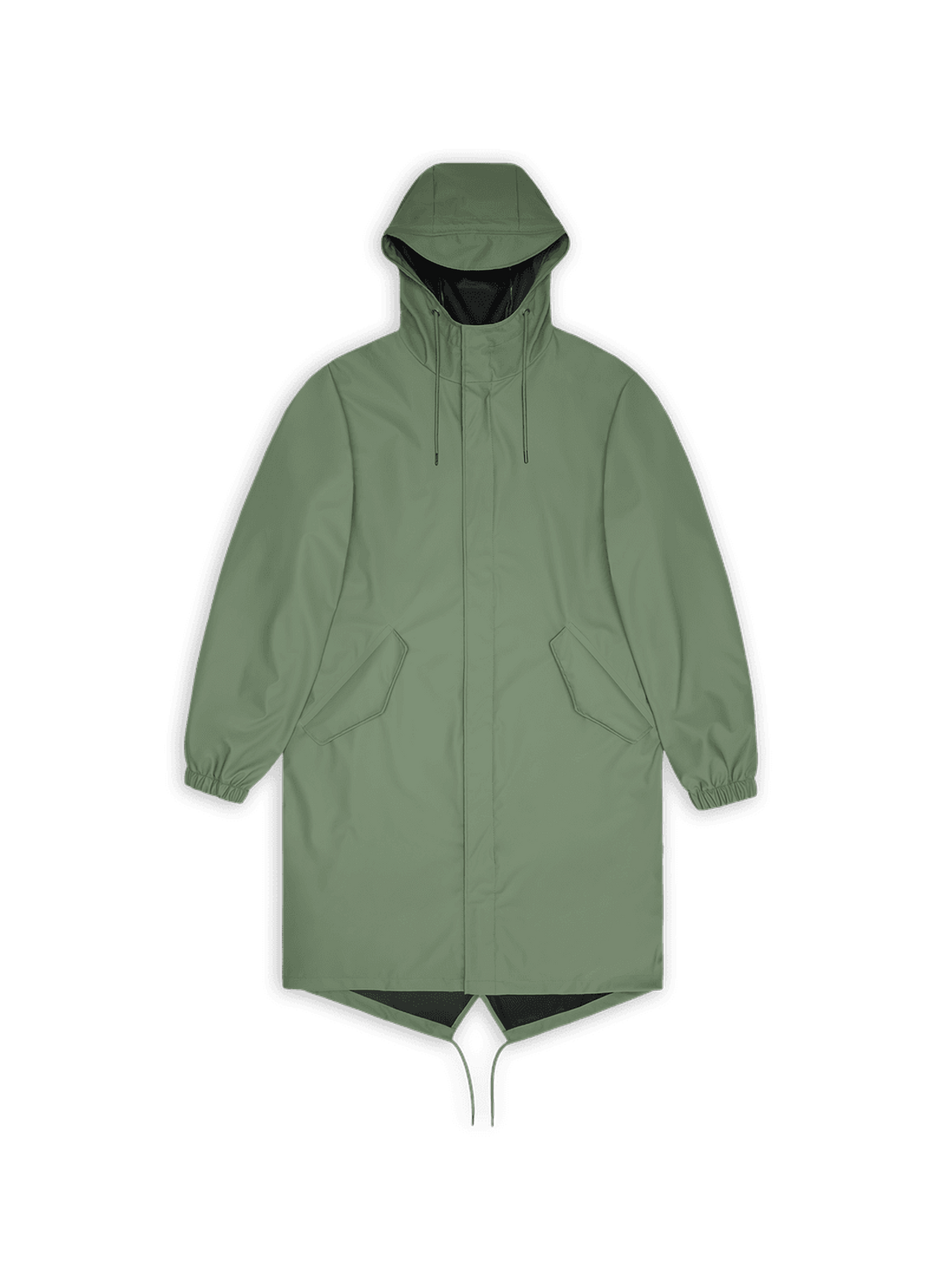 Parka Fishtail à capuche avec visière intégrée  RAINS Multicolore