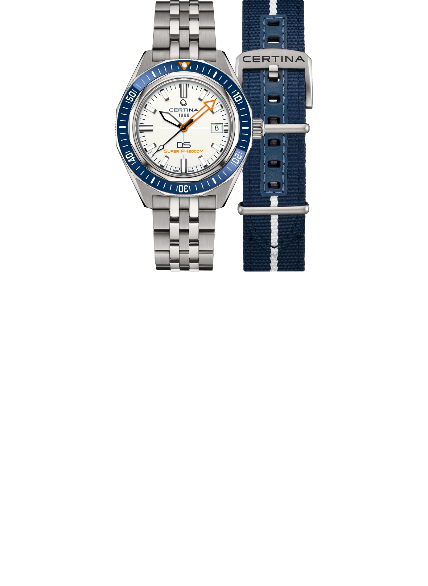 Montre automatique DS SUPER PH2000M en titane CERTINA Blanc