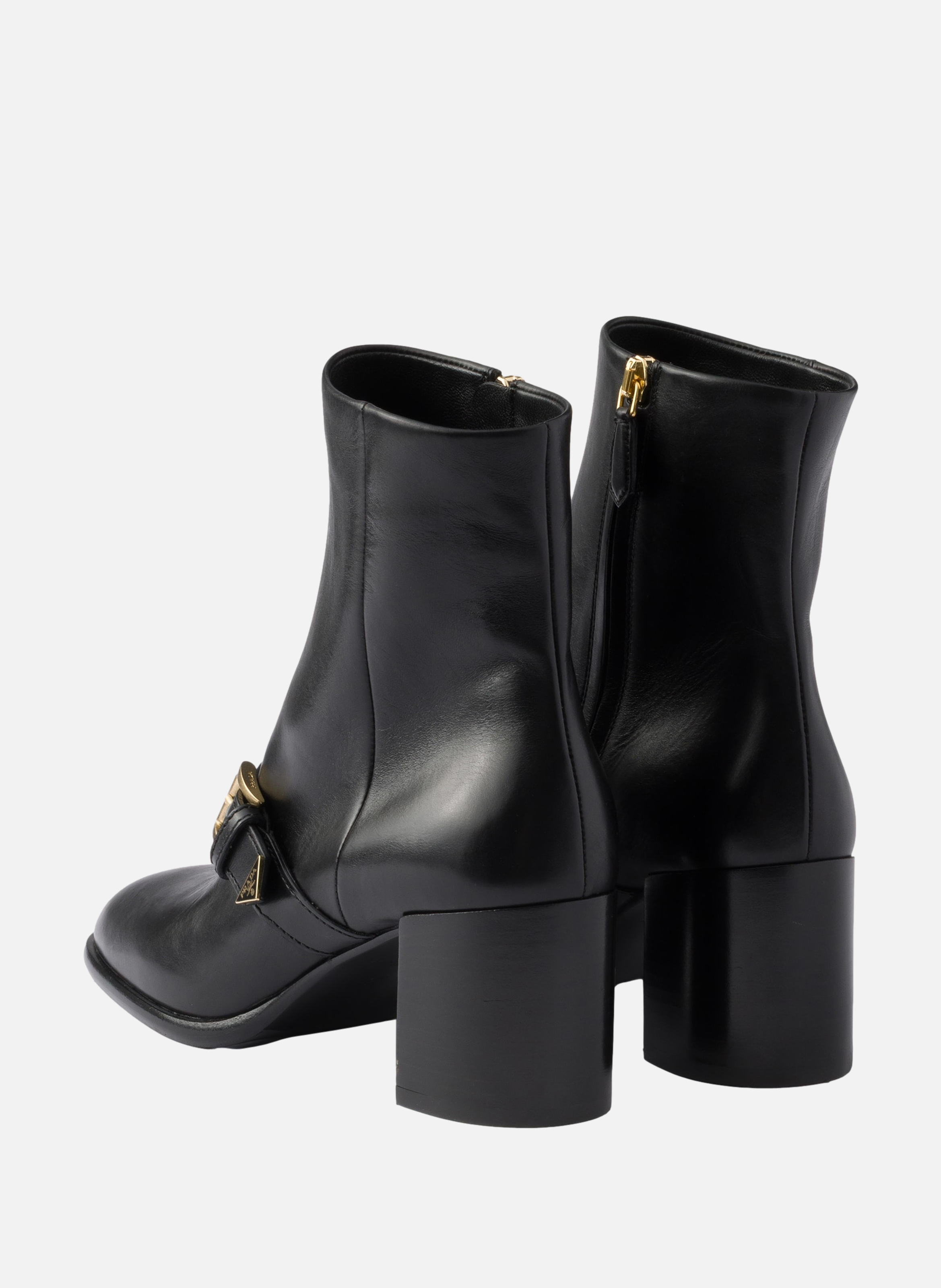Bottines en cuir PRADA Noir