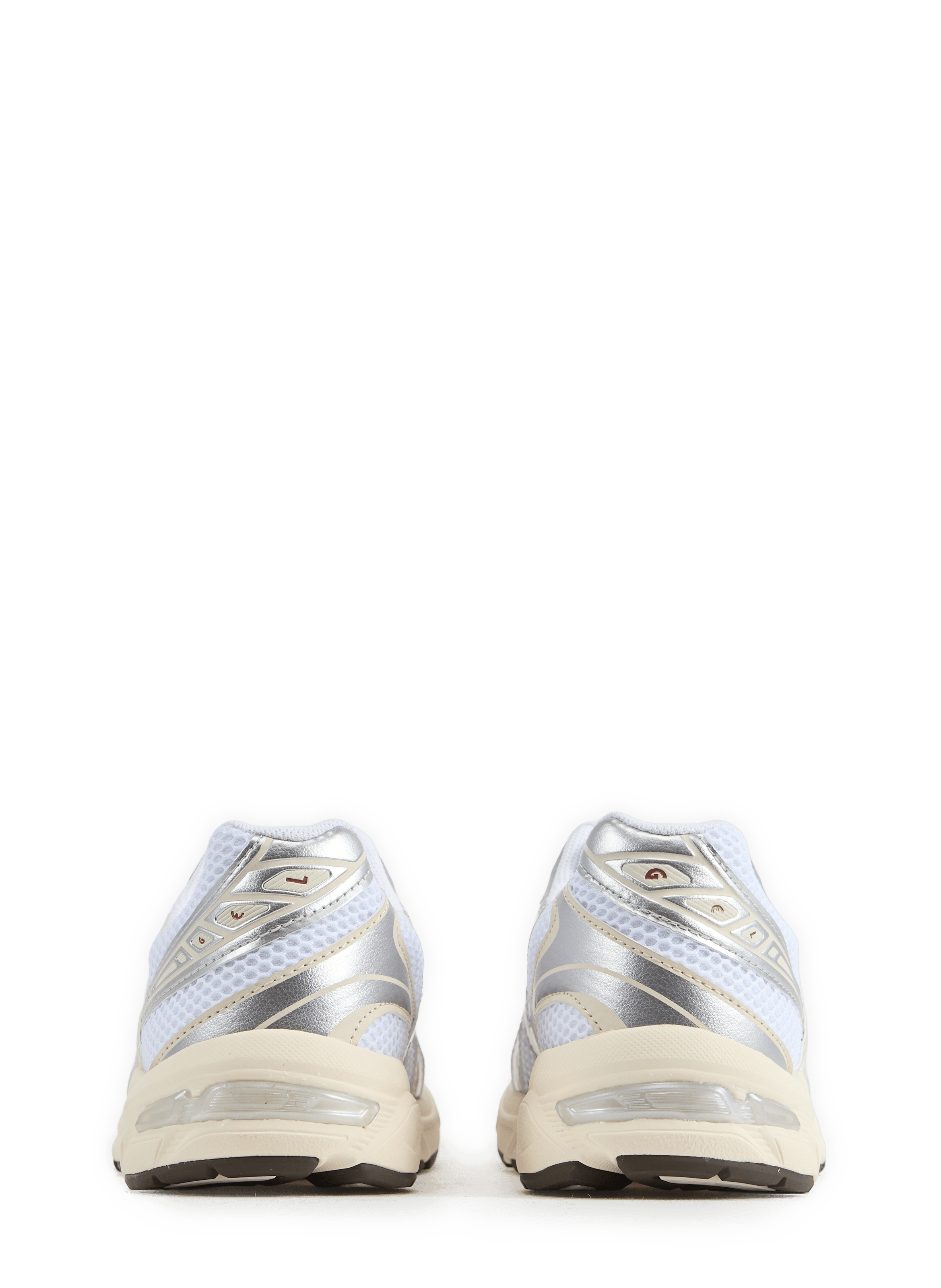 Serrated leather mixed sneakers ASICS White