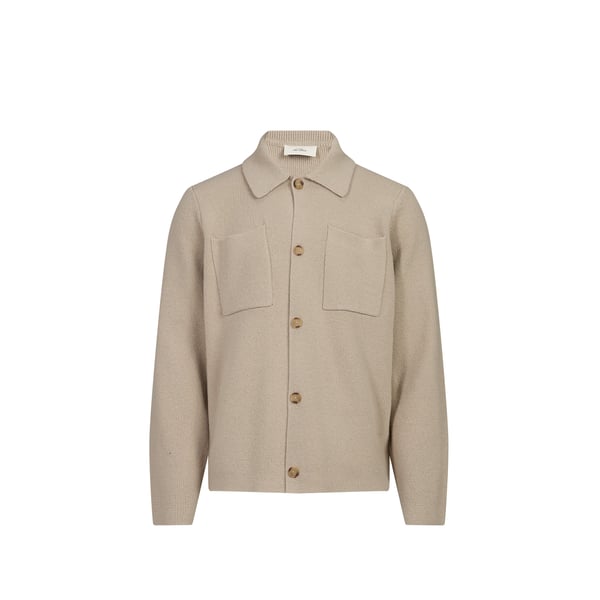 Cardigan boutonné droit en laine Cardigan boutonné droit en laine