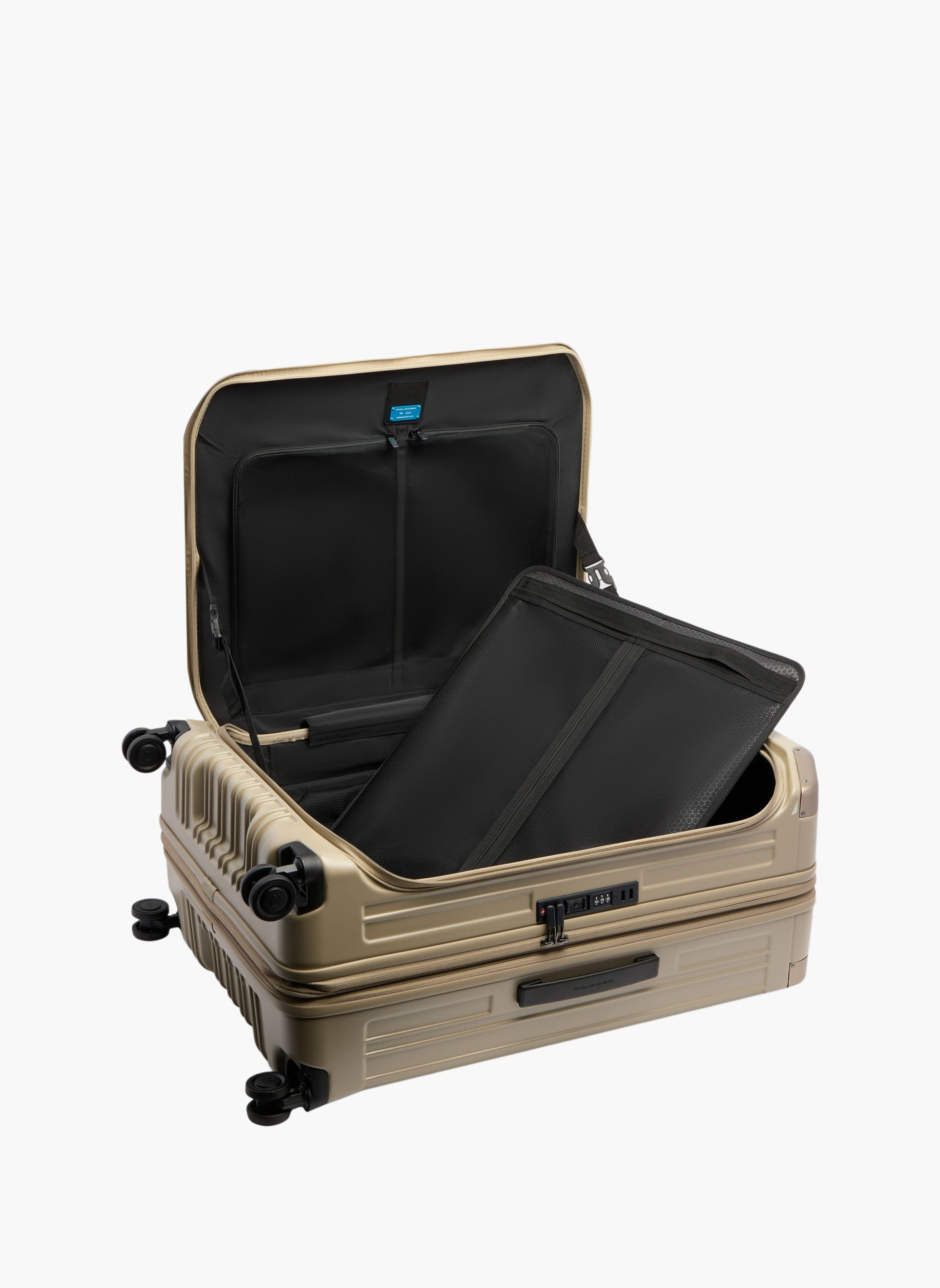Grande valise à 4 roues extensible PIQUADRO Beige