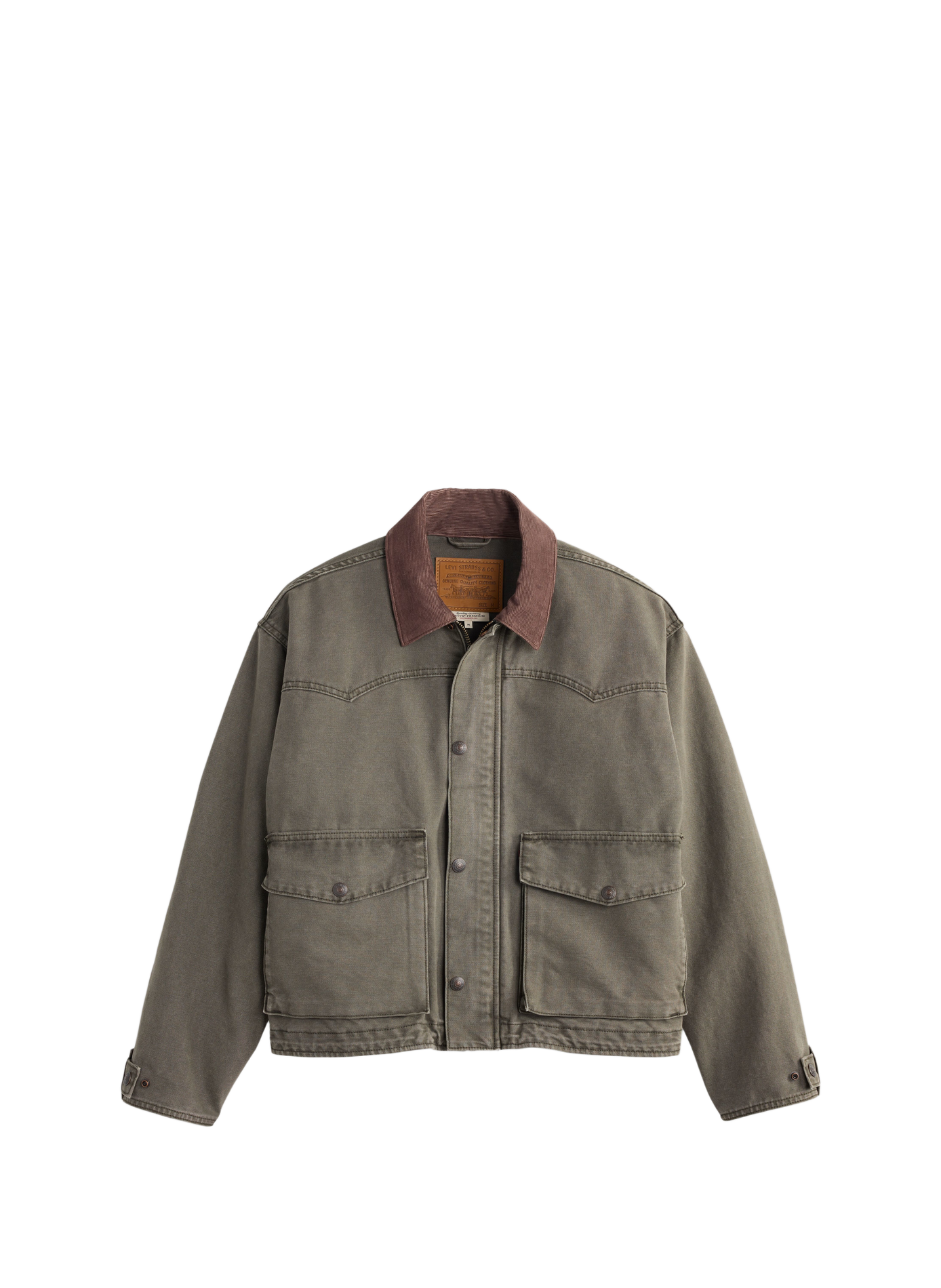Jacke mit klassischem Baumwollkragen LEVI'S Grun