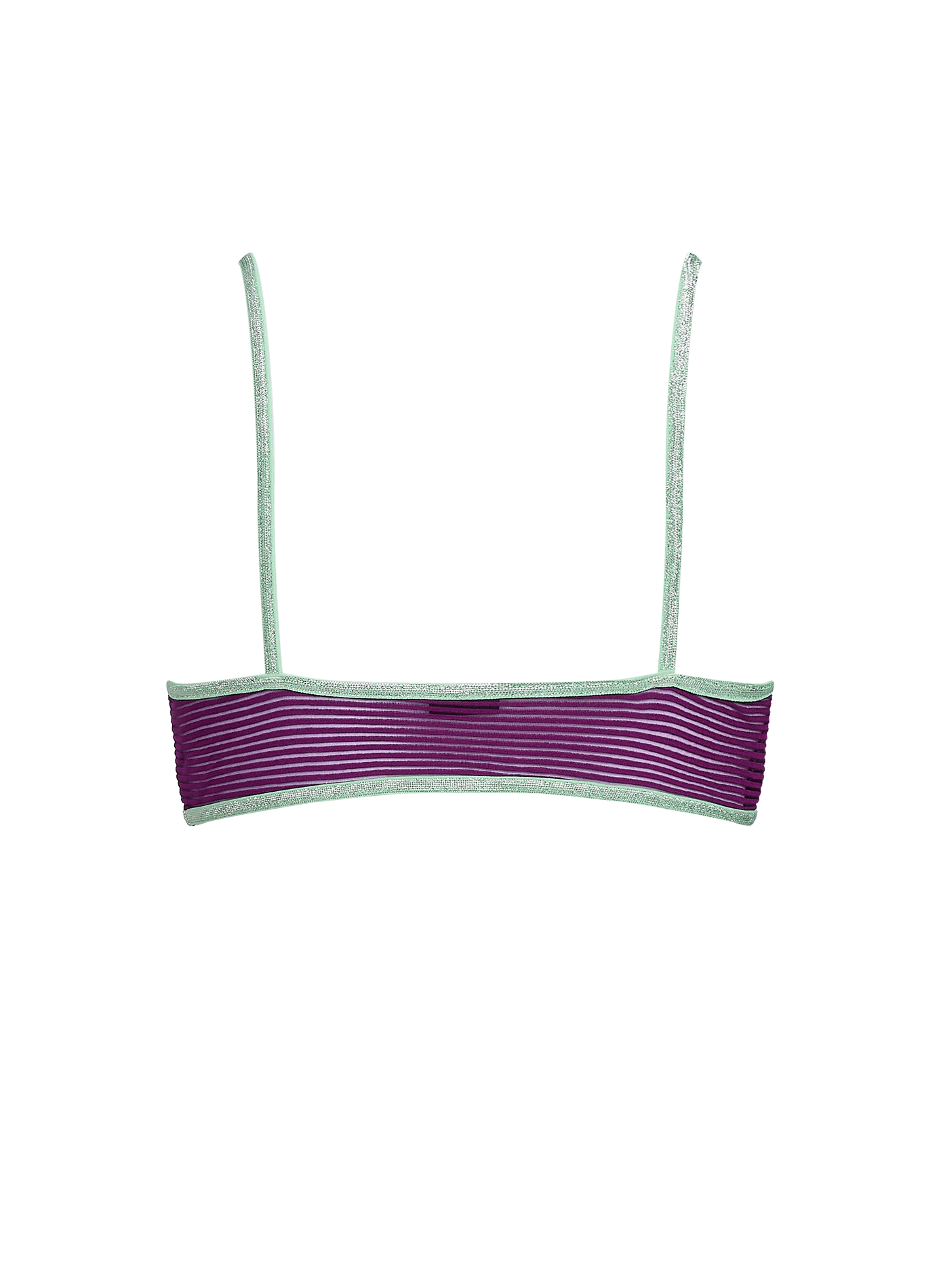 Triangel-BH aus Samtjacquard LA NOUVELLE Violett