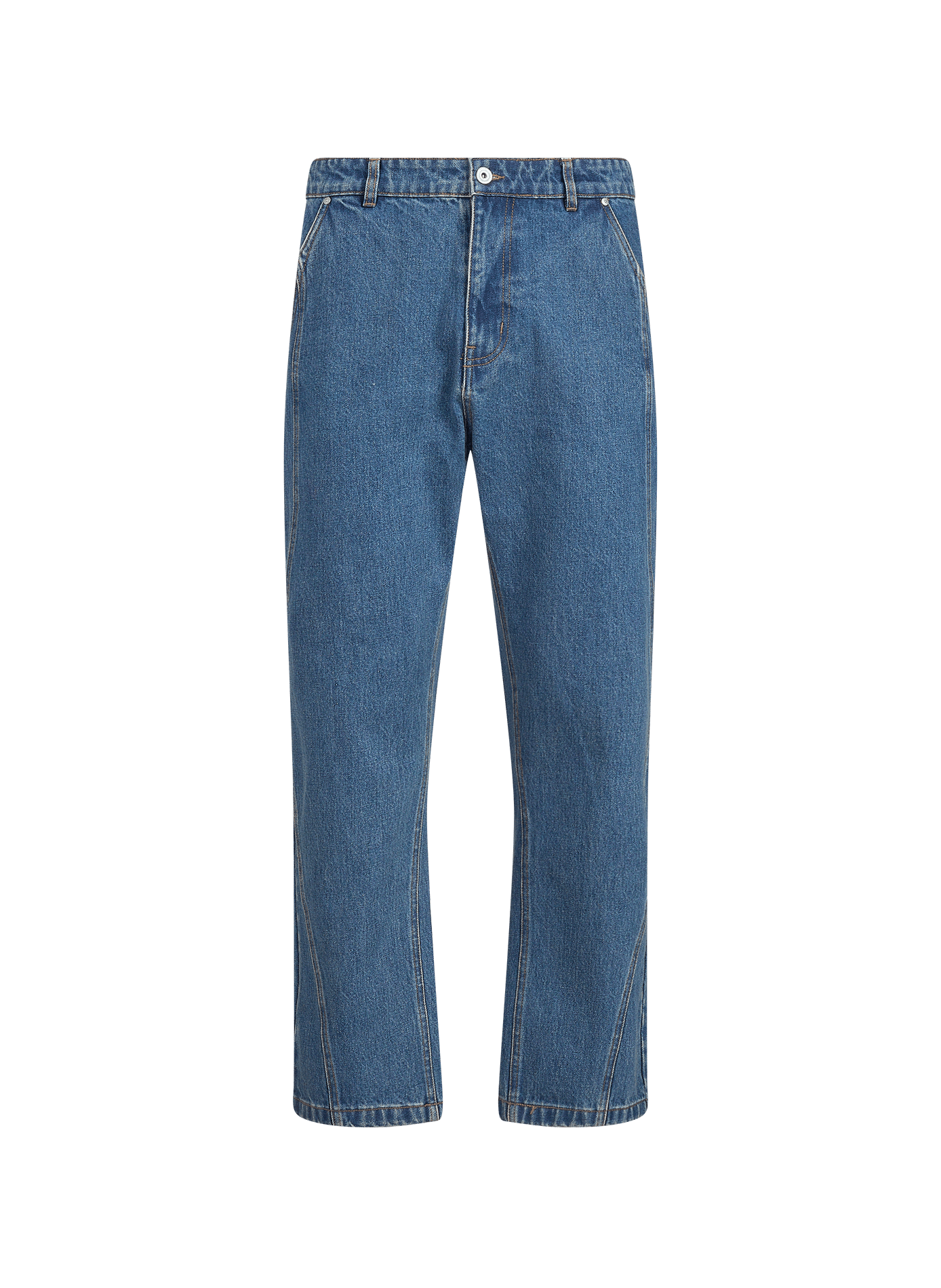 Gerade geschnittene blaue Jeans aus Baumwolle HELAS CAPS Blau
