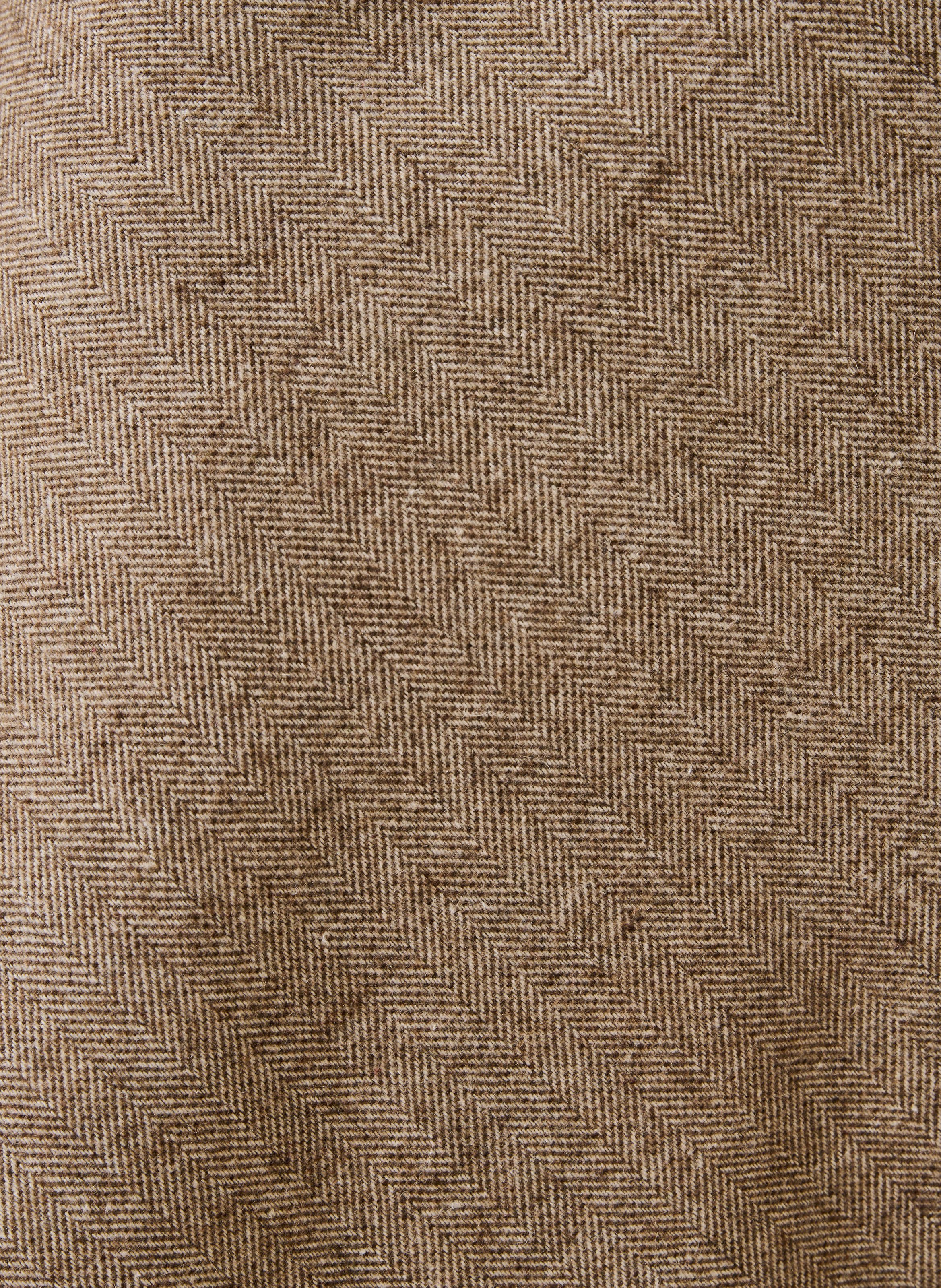 Midi-rok in A-lijn van tweed LA FEE MARABOUTEE Beige
